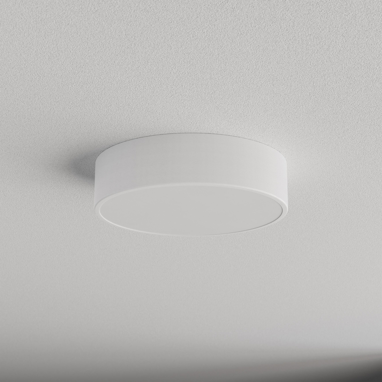 Deckenlampe Cleo 300, weiß, Sensor, IP54, Ø 30 cm, Metall