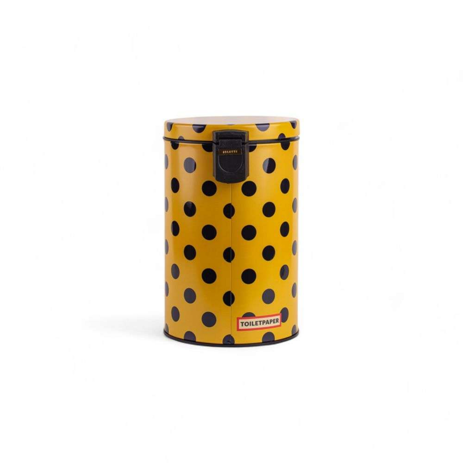 Shit Toiletpaper Home Dustbin Ø 20,5xH27,5 Yellow/Black/Multicolor - Seletti