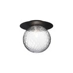 Liila 1 Svítidlo/Stropní Lampa IP44 Large Black/Optic Clear - Nuur