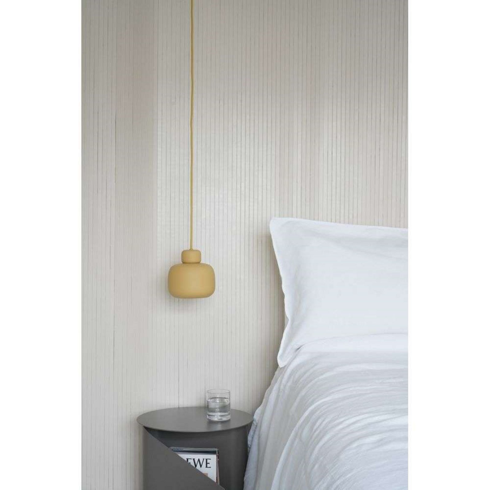 Grigio Pietra Lampada a Sospensione Piccolo Mustard Yellow - Woud