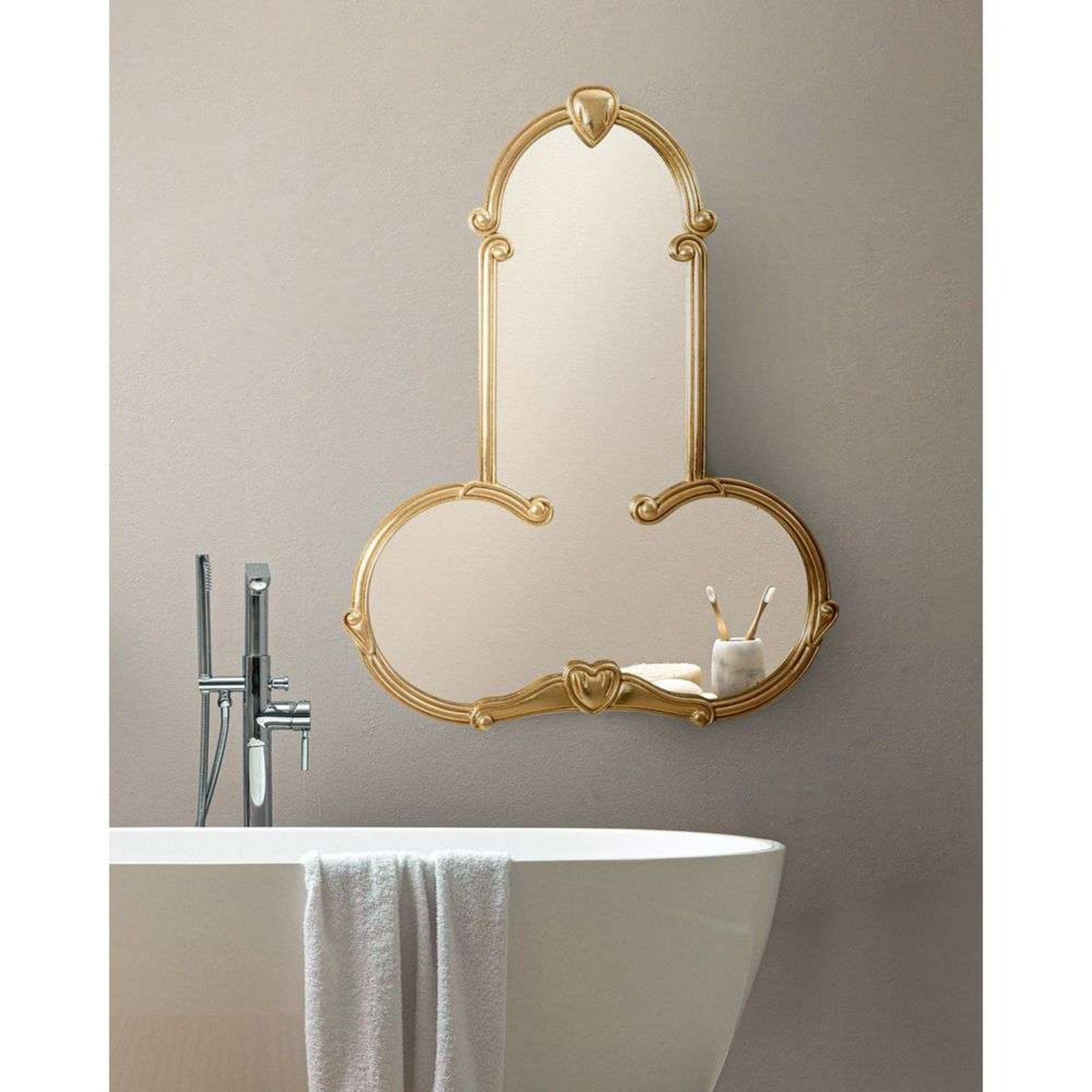 Liberty Mirror Man Gold - Seletti