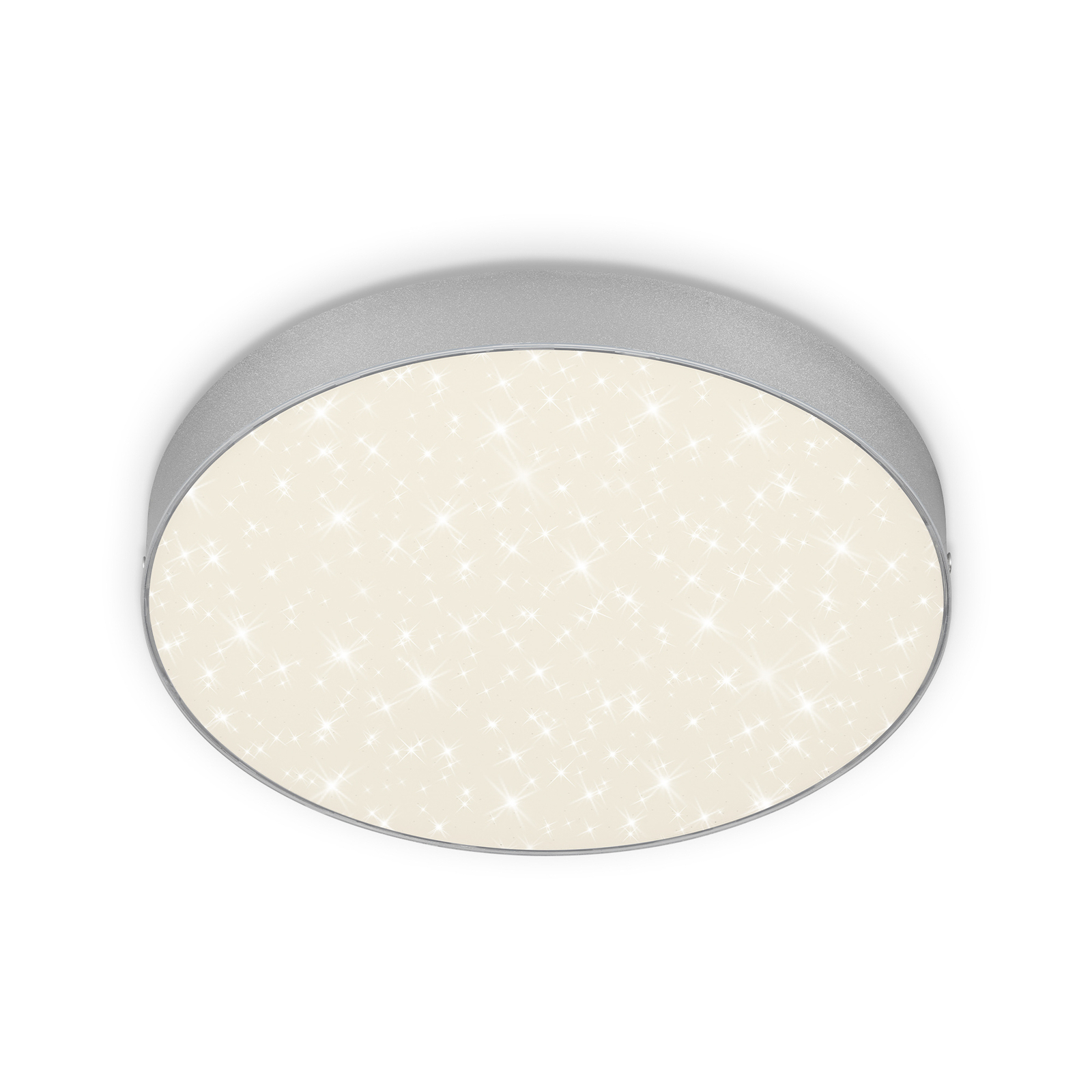 Flame Star LED-loftlampe, Ø 28,7 cm, sølv