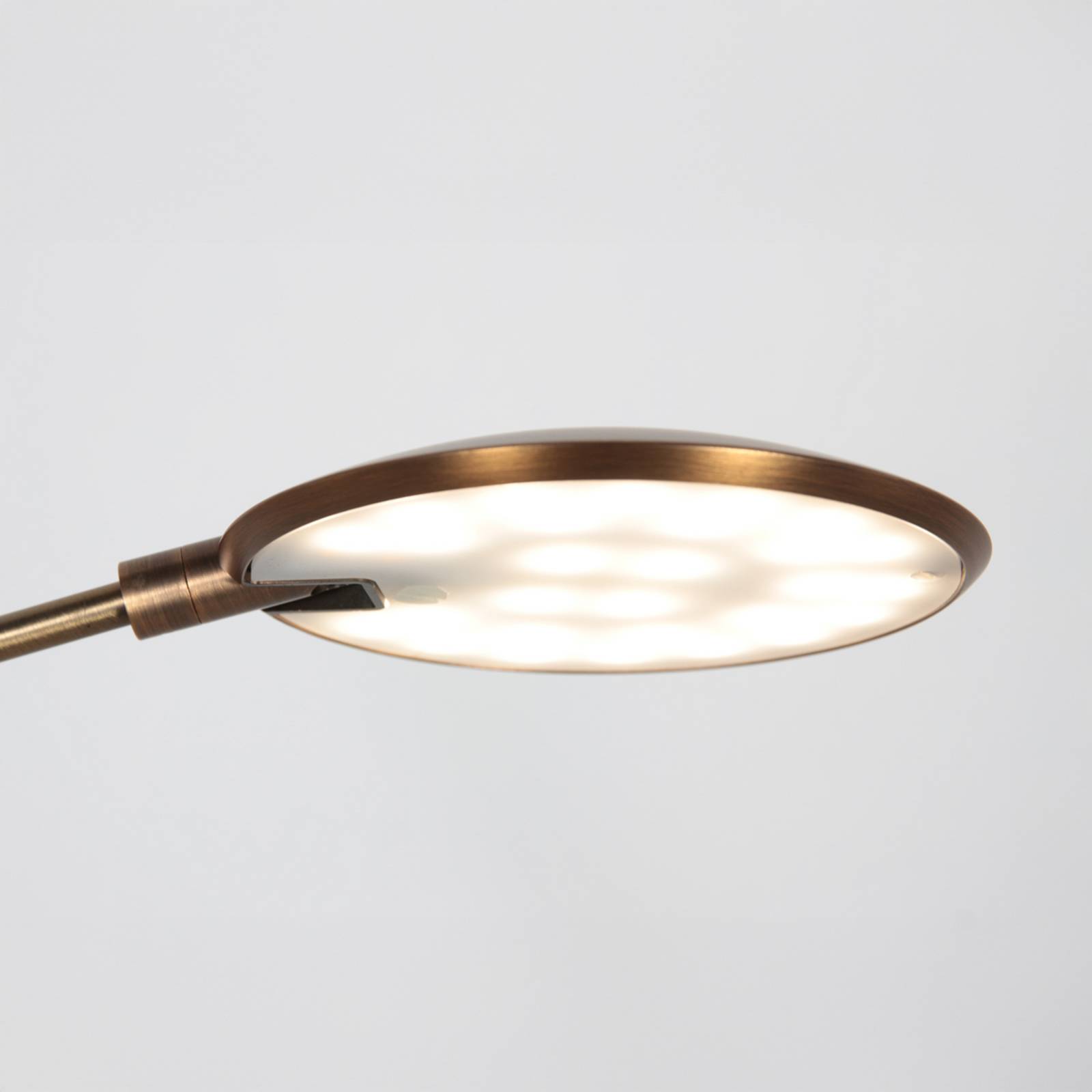 Lampka biurkowa LED Zenith 2, kolor brązowy, CCT, pilot