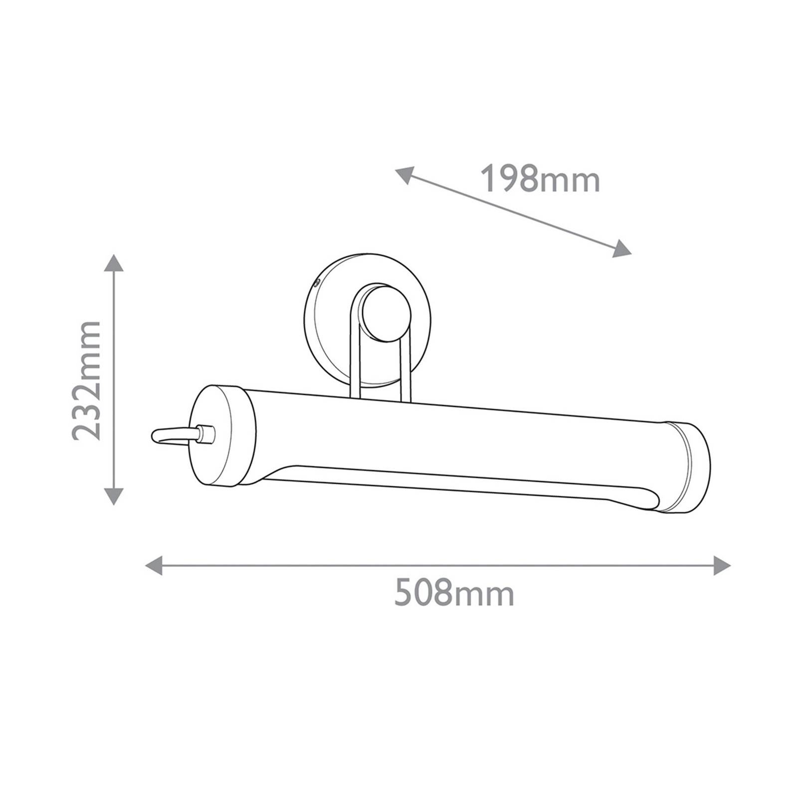 Wandlampe WYNWOOD, altmessing, Breite 51 cm, Metall, 2 x E27 günstig online kaufen