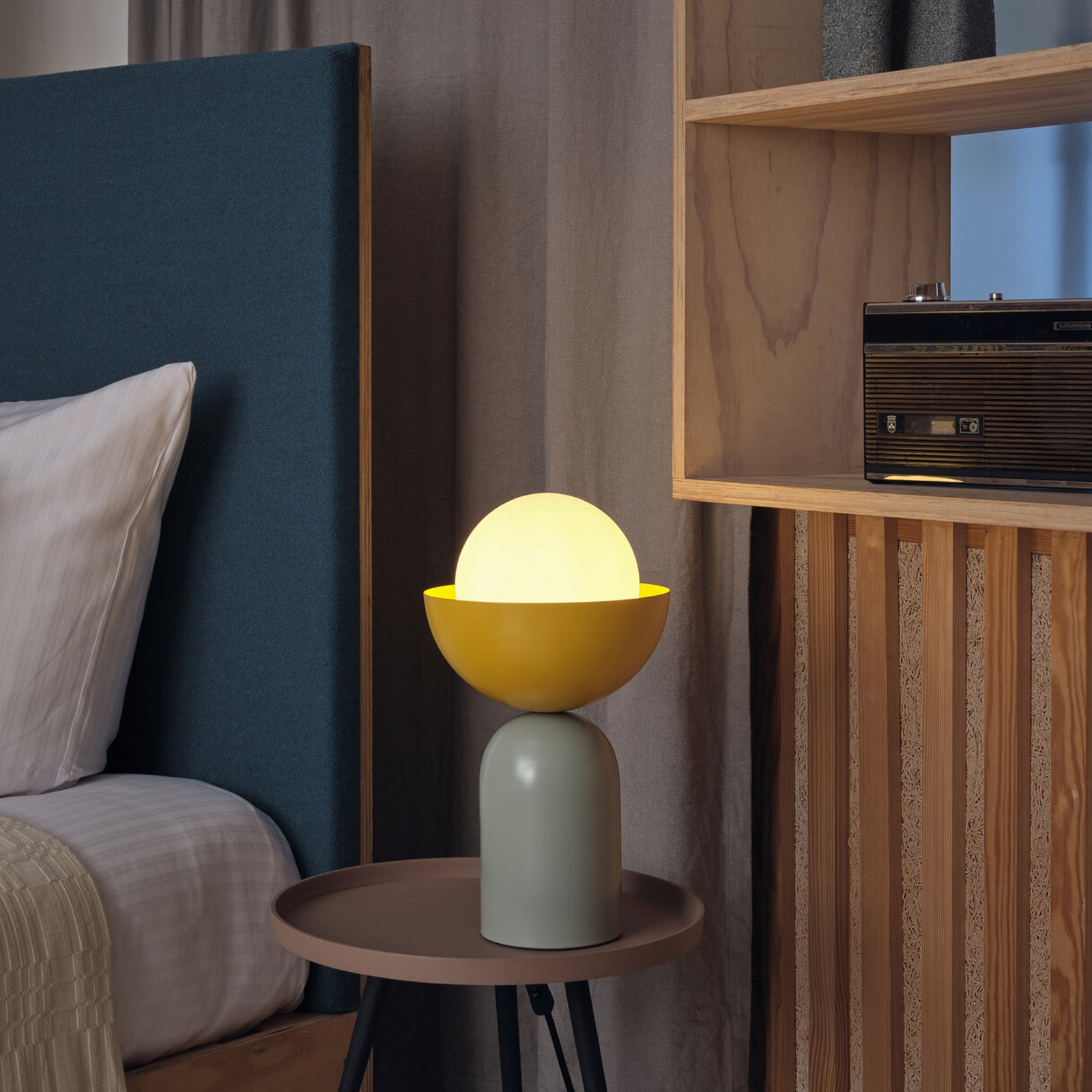 OSRAM bordlampe Decor Bowl, grønn/gul, stål, E14