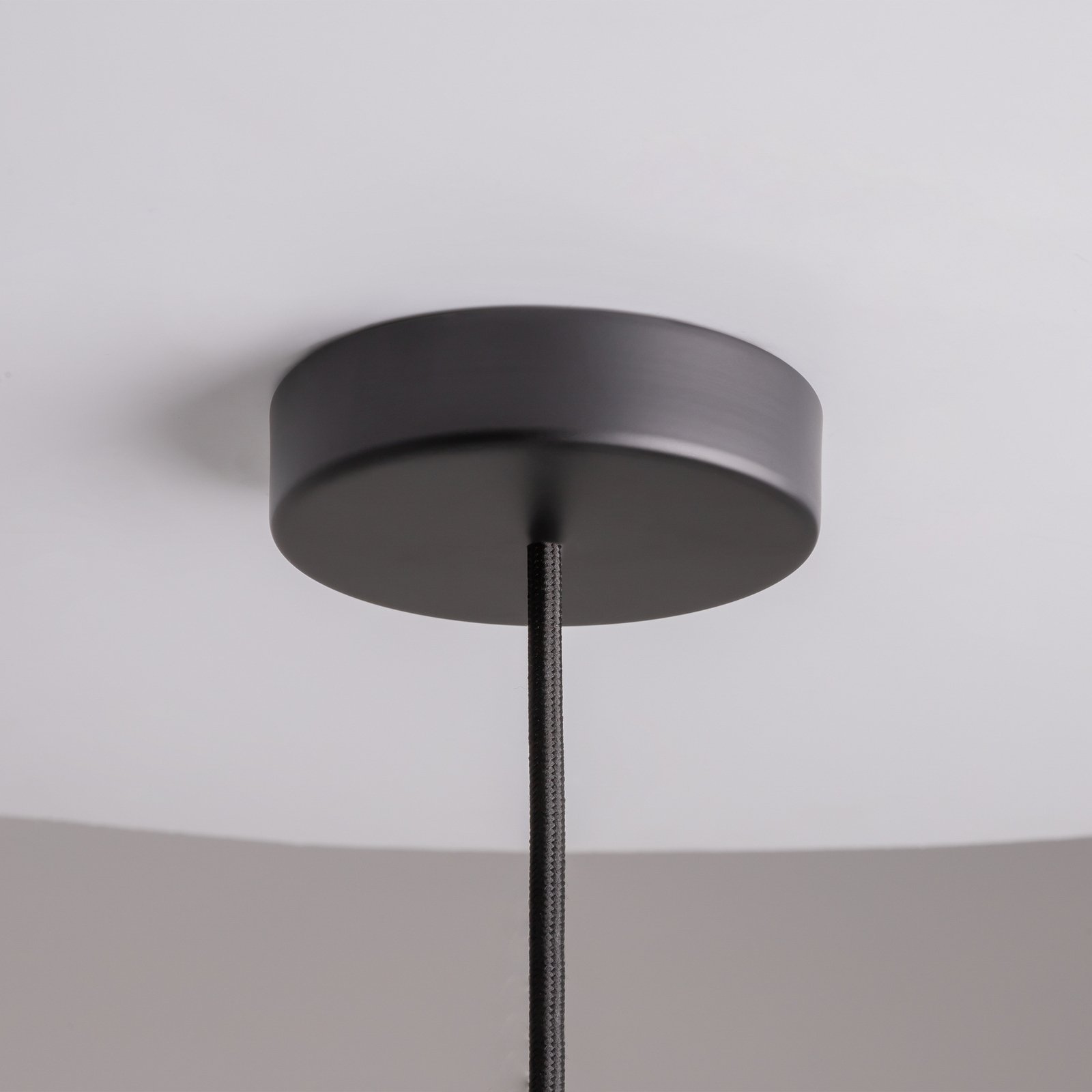 Maytoni Memory pendant light, black, Ø 8 cm, ceramic, glass