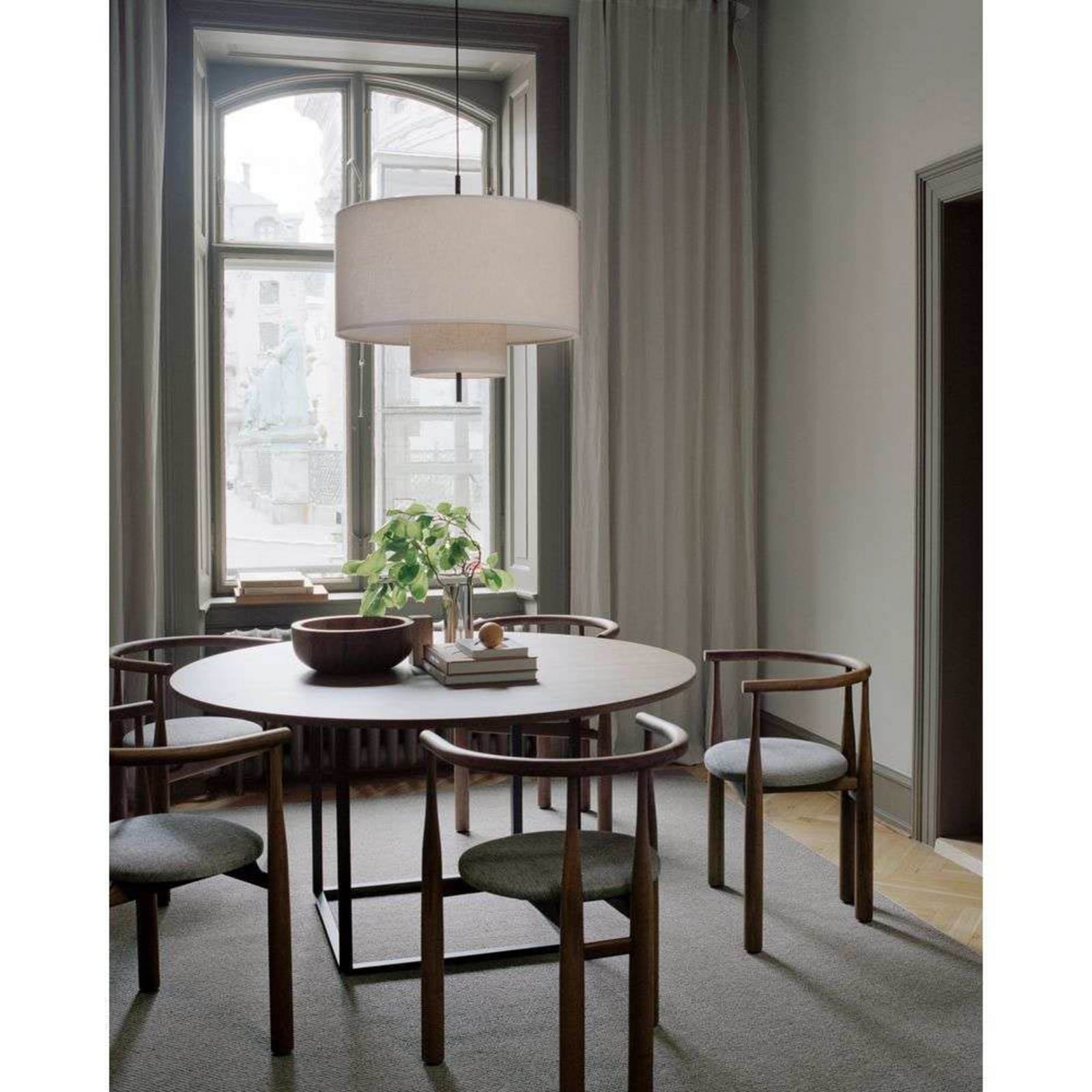 NEW WORKS Suspension Margin, Ø 70 cm, blanc, E27