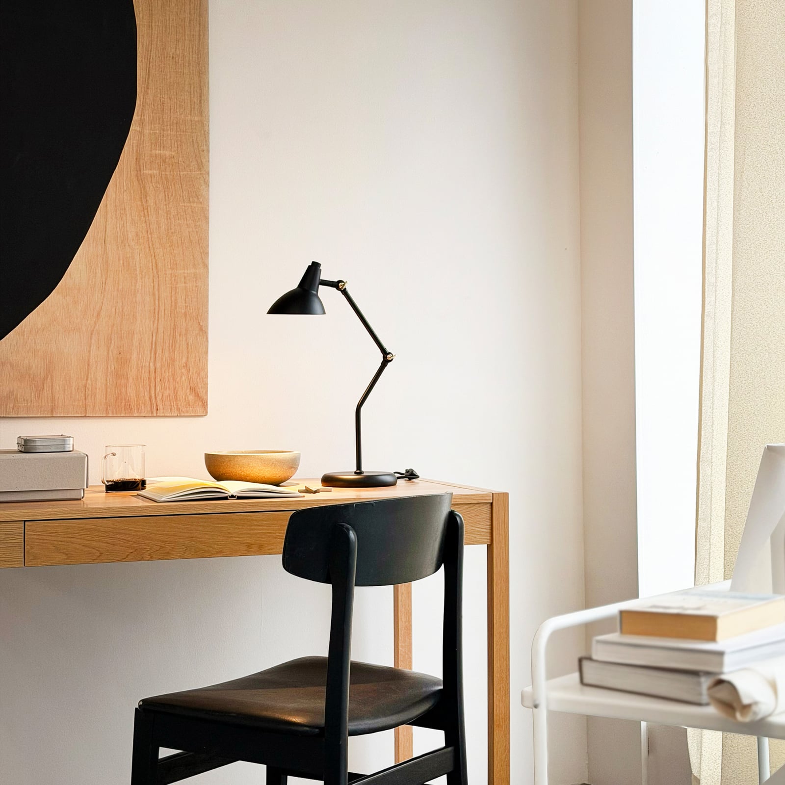 Vela tafellamp, zwart, hoogte 45 cm - Dyberg Larsen