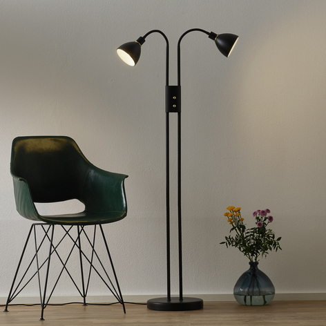 Gescheiden schakelbare staande lamp Ray - met dim.