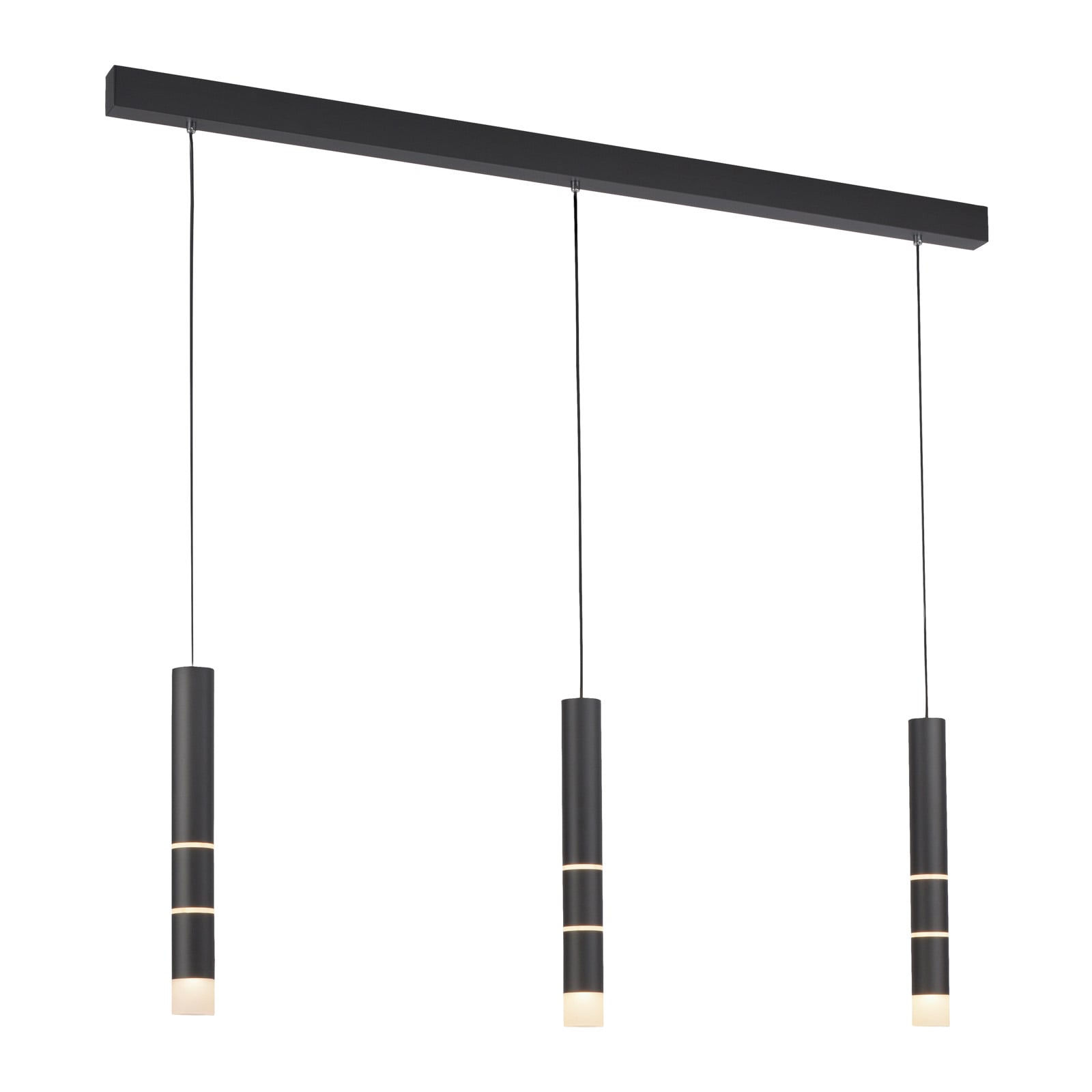 Vega LED-Hängeleuchte, drei Zylinder, schwarz - PURE Vega LED-Hängeleuchte, drei Zylinder, schwarz - PURE