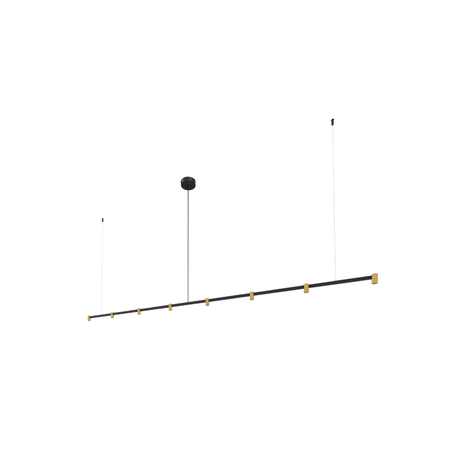 Wever & Ducré Lighting WEVER & DUCRÉ Lampă suspendată LED Trace 3.0 negru/bej 927 dimabil - Camera de zi / sufragerie - Modern - negru bej - Aluminiu