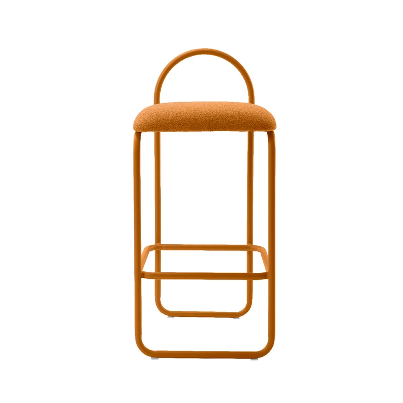 Produktfoto för AYTM - ANGUI bar chair - Barstol - Low - Amber Bouclé - L37 x W39 x H92,5 cm