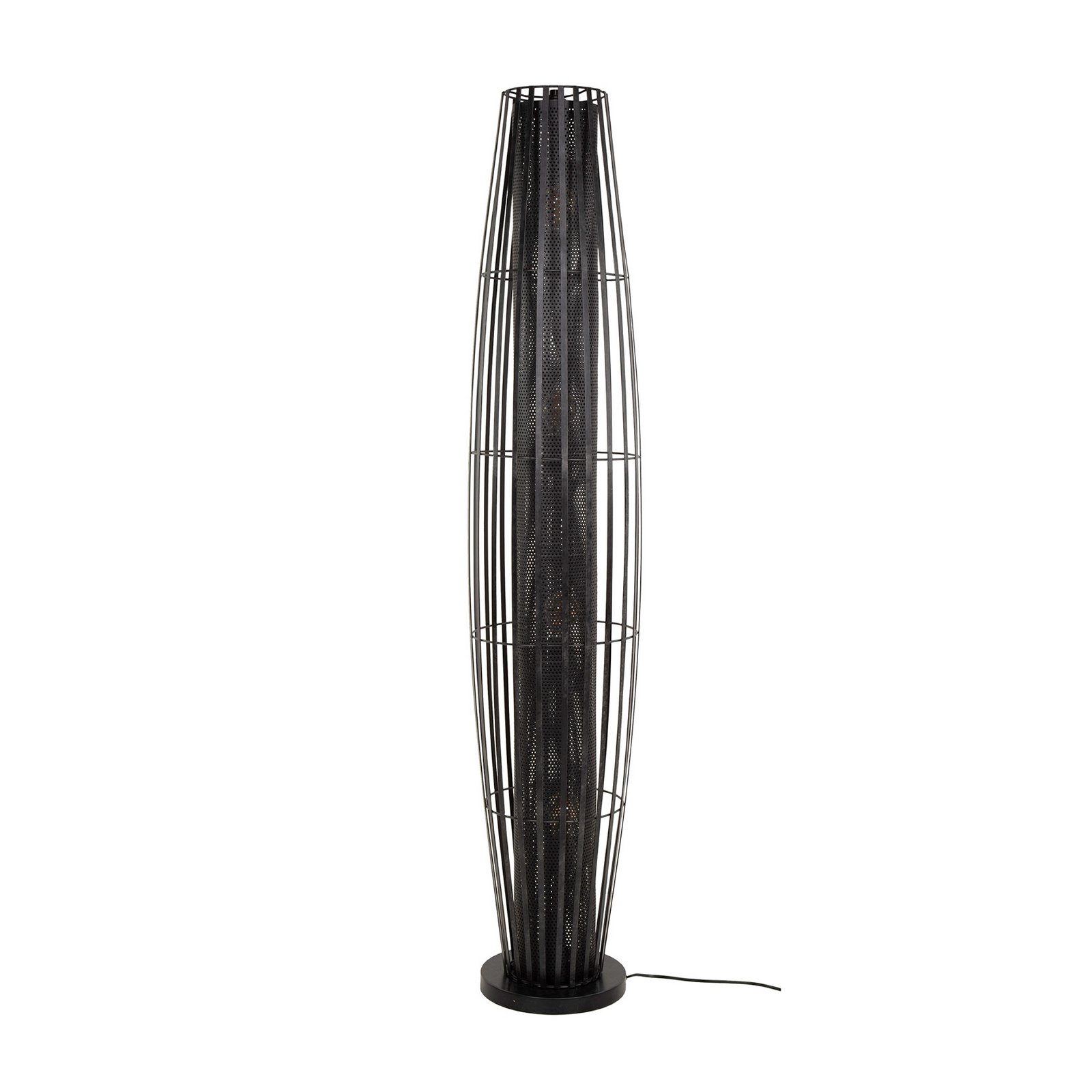 Stehlampe Dublindo, Höhe 150 cm, anthrazit, Metall, 4 x E27