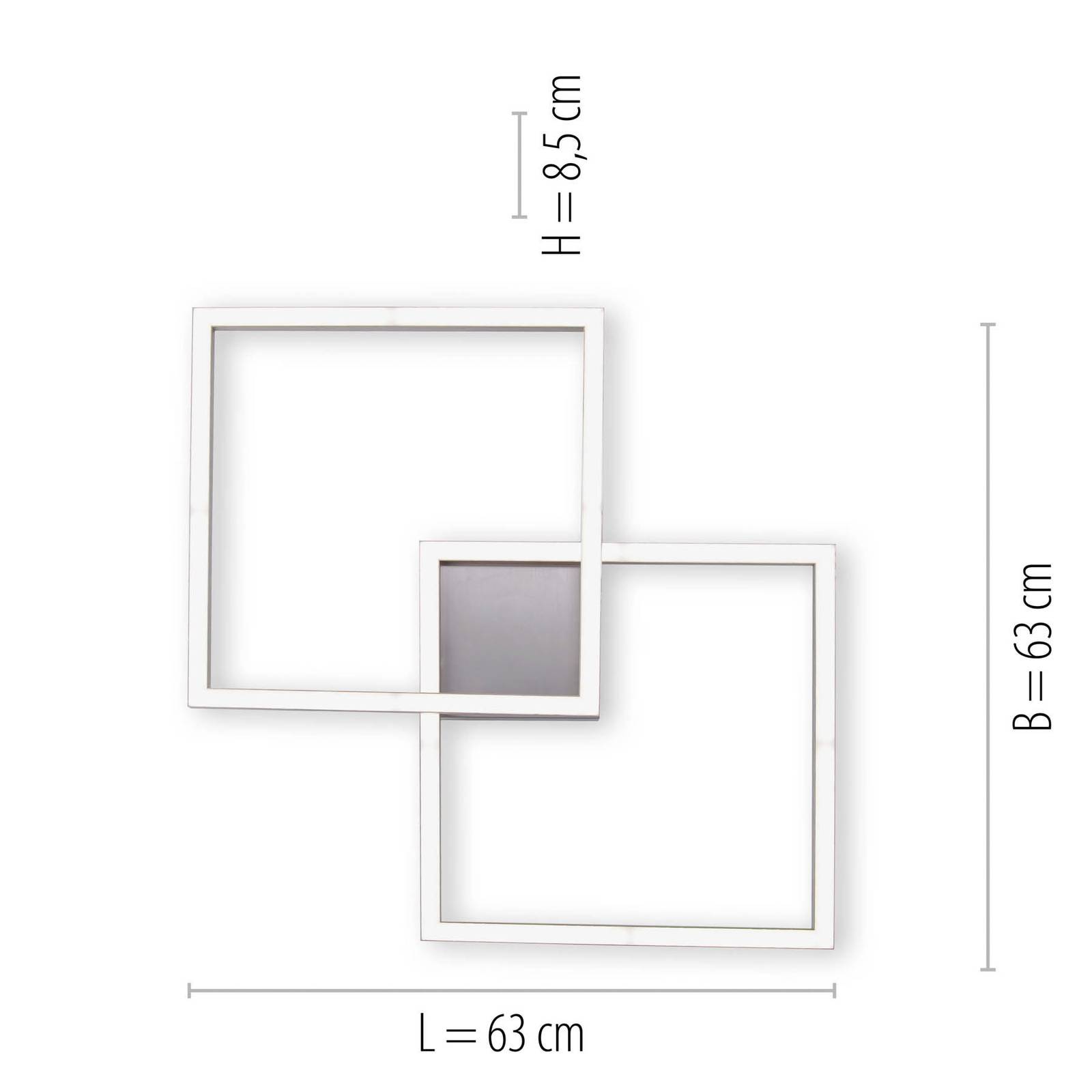 Lampa sufitowa LED LOLAsmart Maxi, 63 x 63 cm