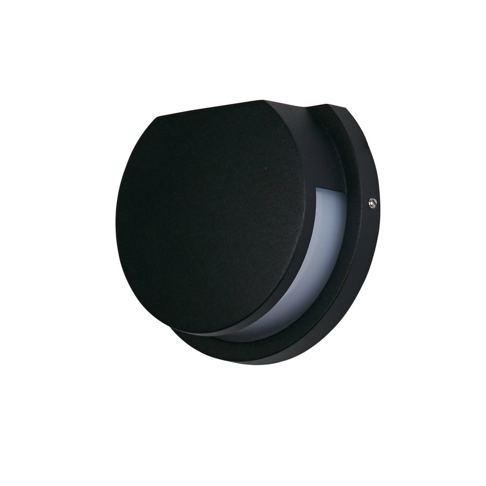 LED-Außenwandlampe Chiswick, schwarz, Breite 14 cm, Metall