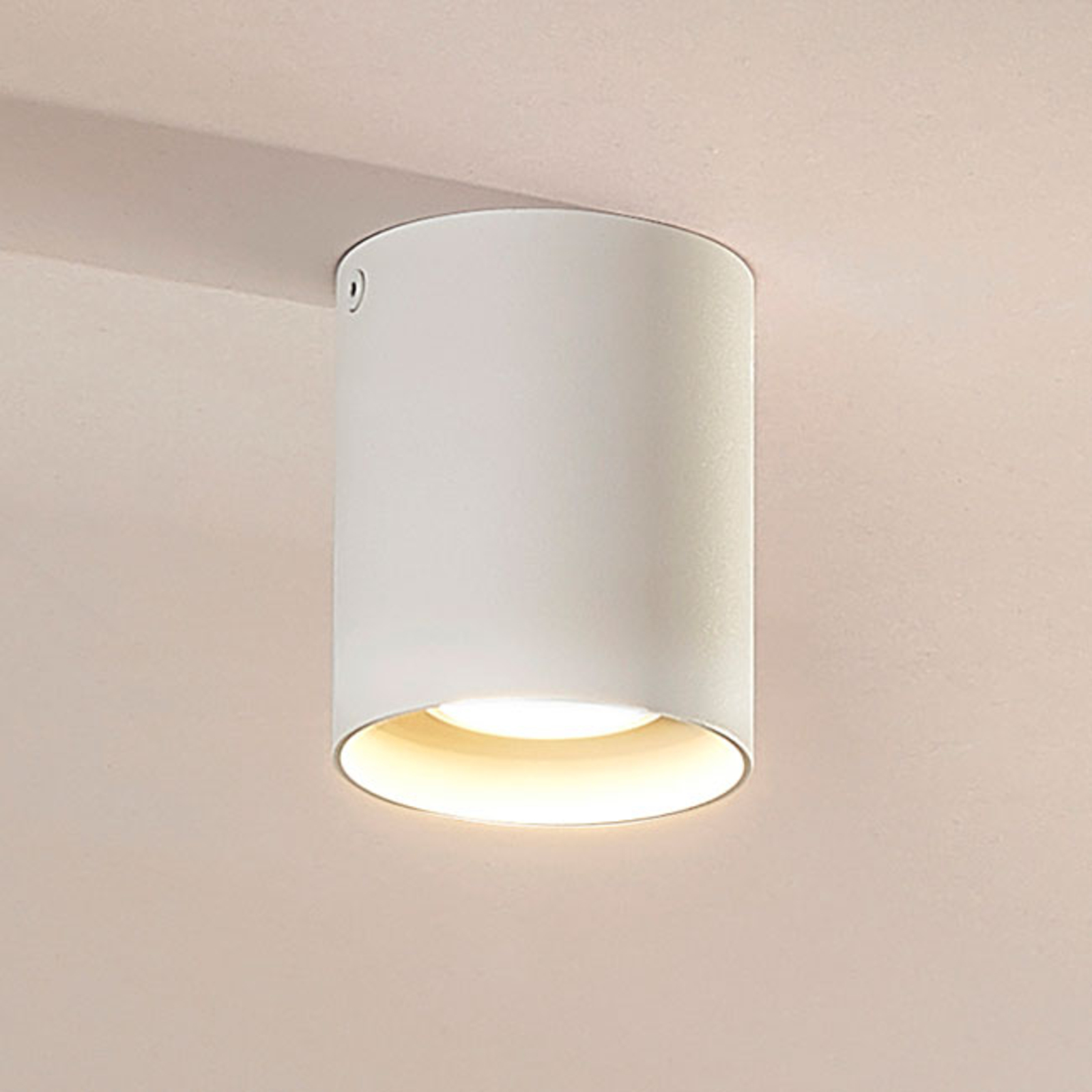 Surface-mounted downlight Carson in white