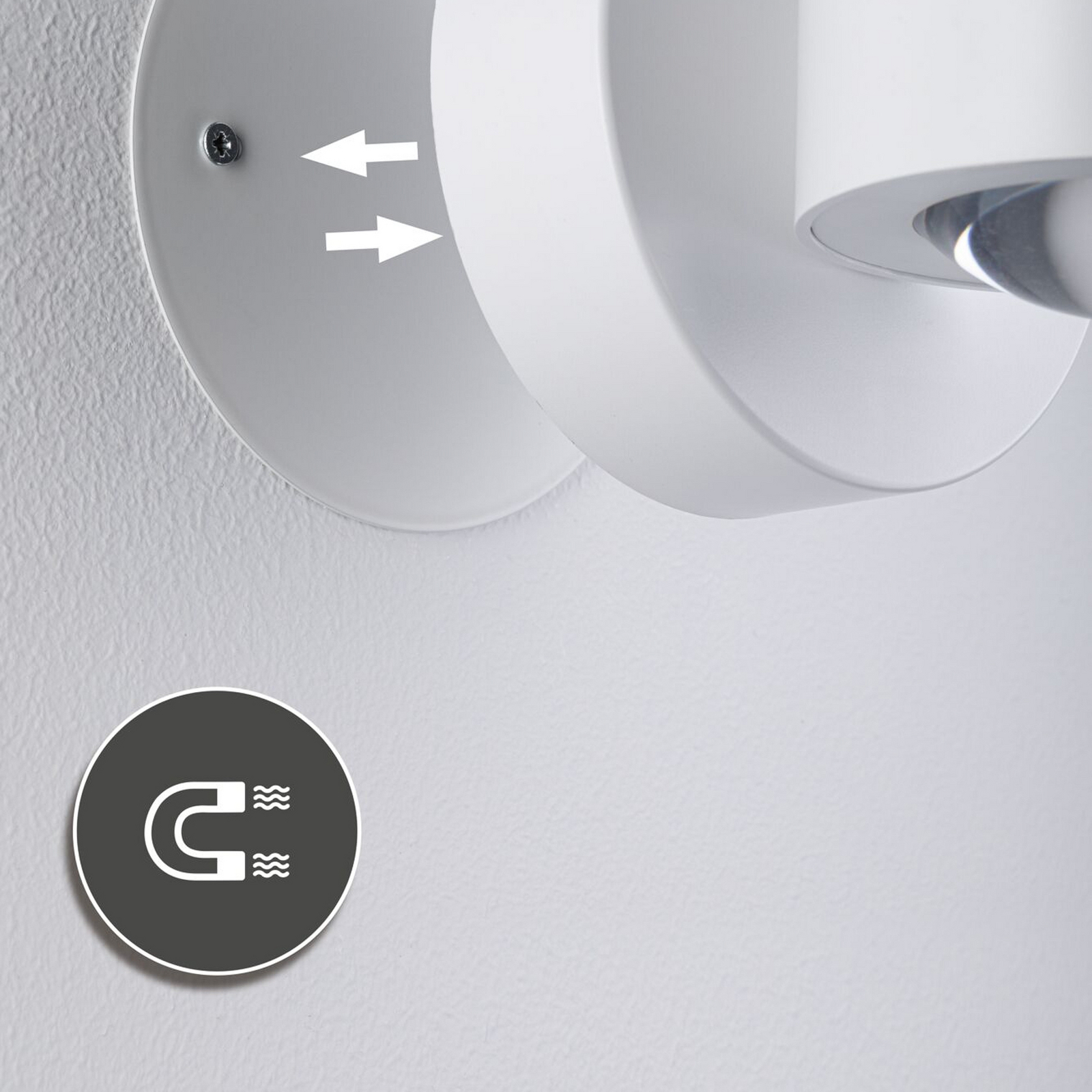 Paulmann Akku-Außenwandleuchte Zorik, weiß 10 cm IP44 Dimmer Paulmann Akku-Außenwandleuchte Zorik, weiß 10 cm IP44 Dimmer