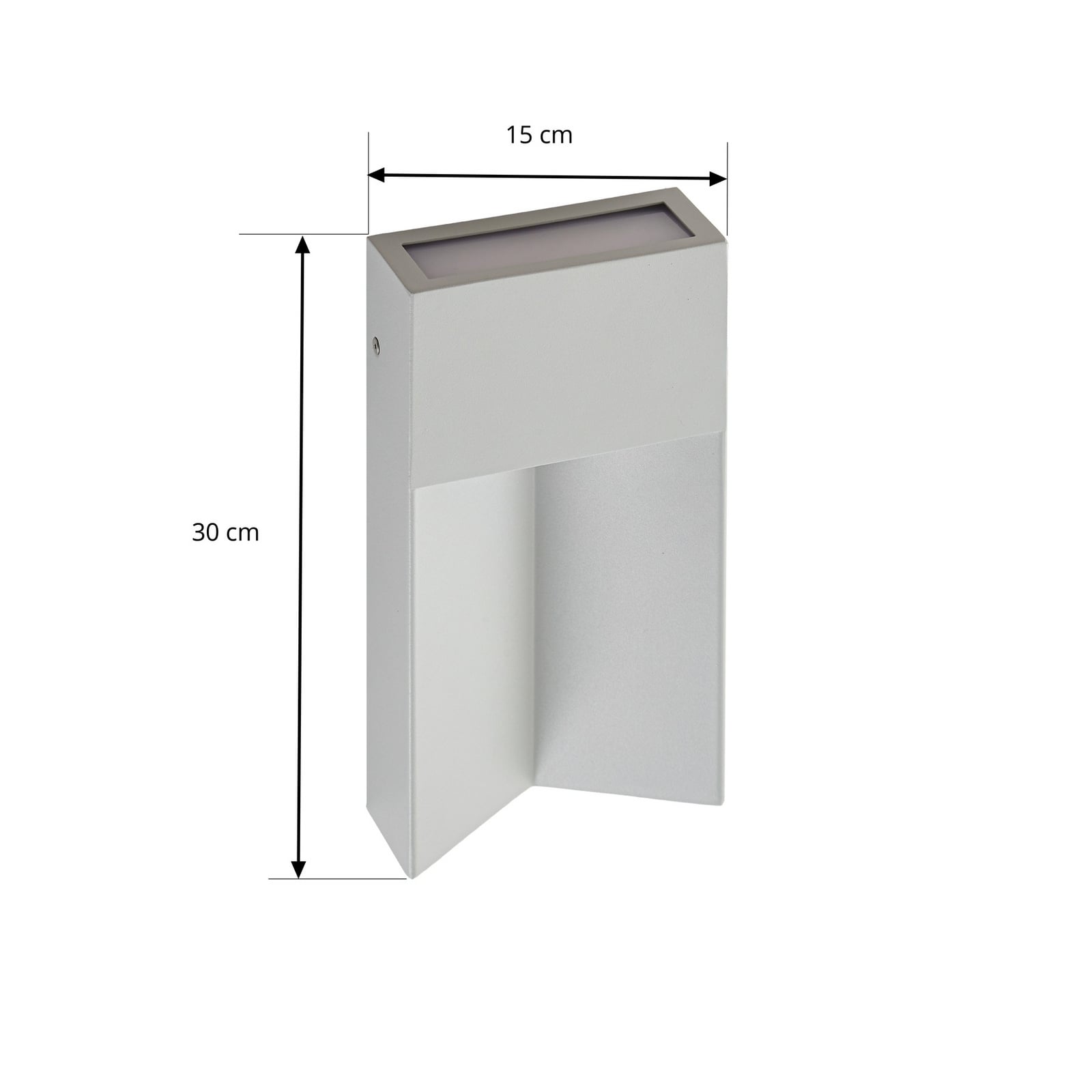 Kaholo vanjska zidna LED svjetiljka, CCT, aluminij, IP44, svijetlosiva, Kaholo vanjska zidna LED svjetiljka, CCT, aluminij, IP44, svijetlosiva,