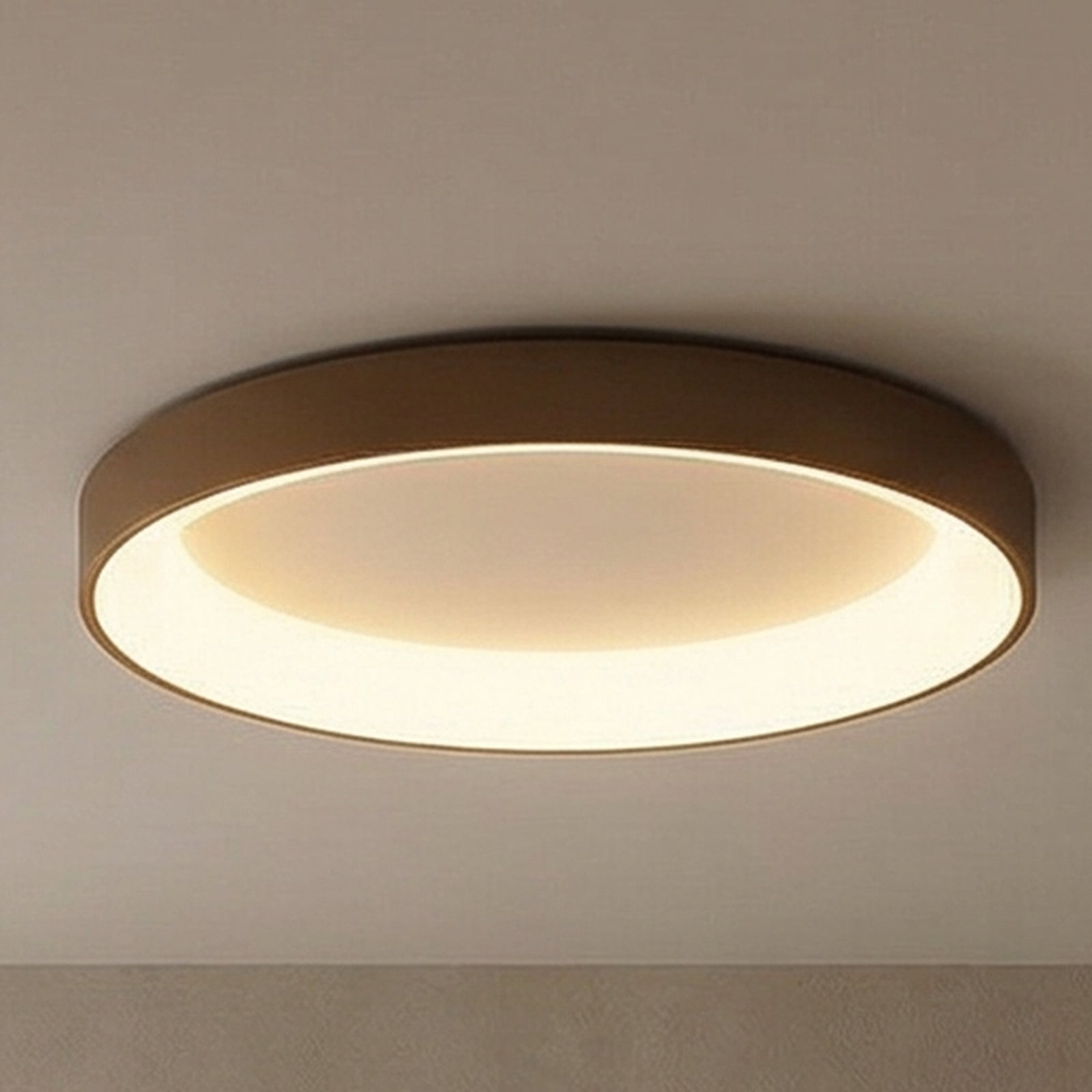 LED-Deckenlampe Niseko II CCT Fernbedienung Ø50cm goldfarben