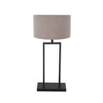 Stang 3860ZW asztali világítás, fekete/sárgásbarna vászon, magasság: 55 cm