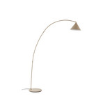 Triangolo Bogenleuchte, beige, Höhe 195 cm, Metall - Lindby