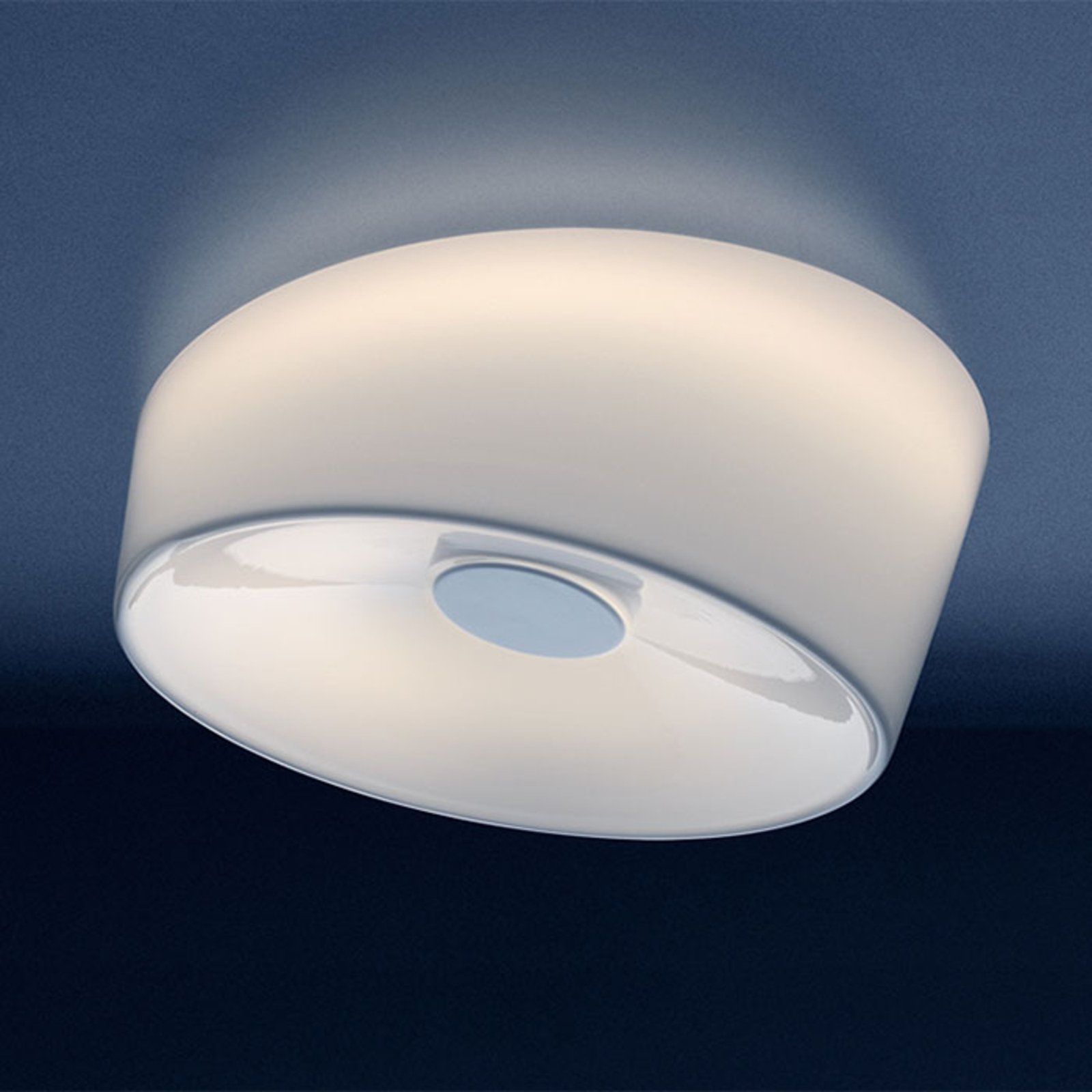 Foscarini Lumiere G9 plafondlamp, Ø 24 cm, wit