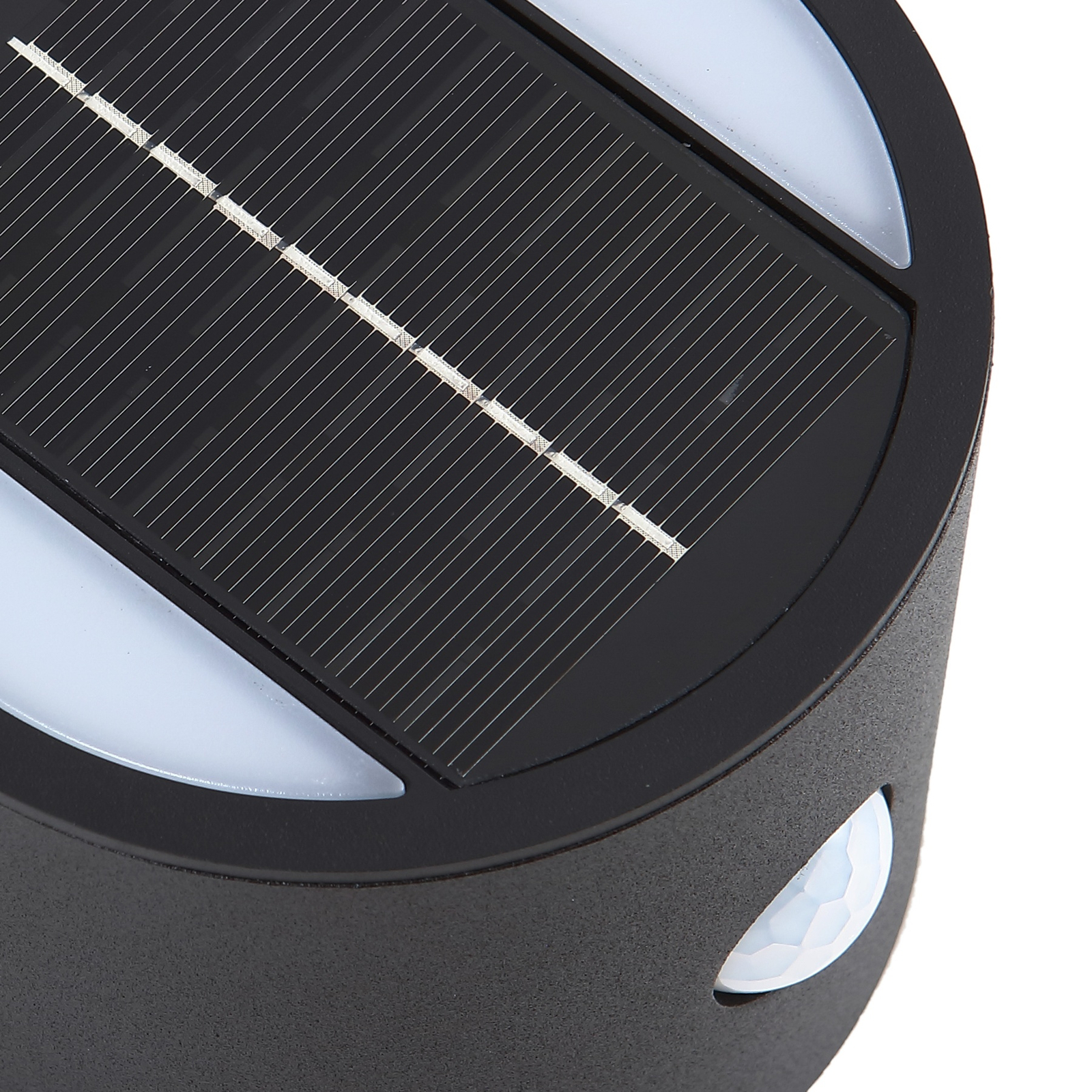 Lindby LED LED lumina solară de perete Amren, negru, ABS, senzor