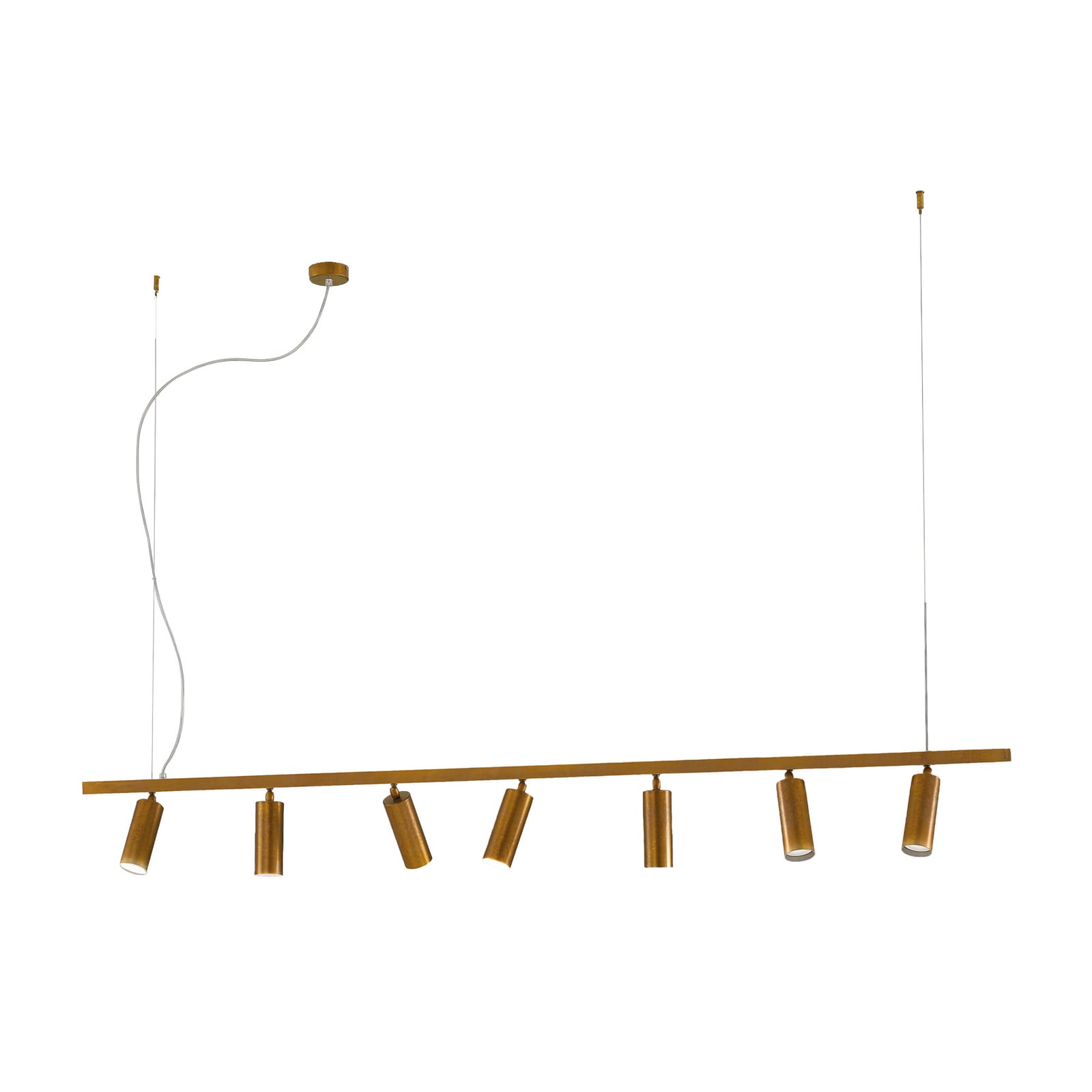 Pendant light 7533, burnished brass, 7-bulb, GU10 Pendant light 7533, burnished brass, 7-bulb, GU10