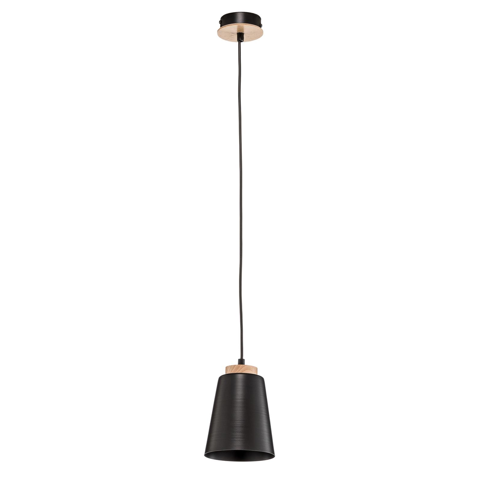 Suspension Bolero 1, à 1 lampe, noire