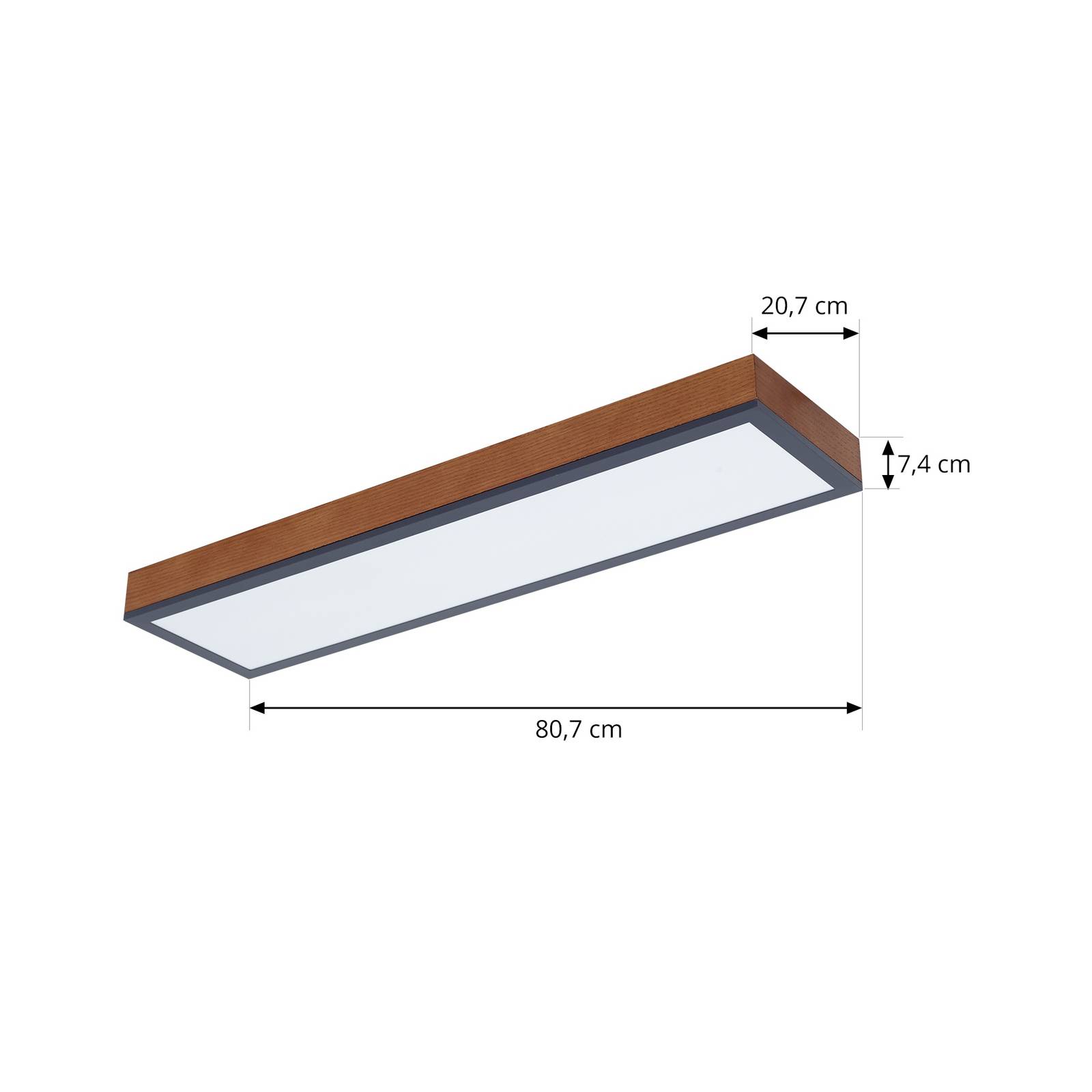 Lampa sufitowa LED Lindby Laviona z CCT, 80 cm