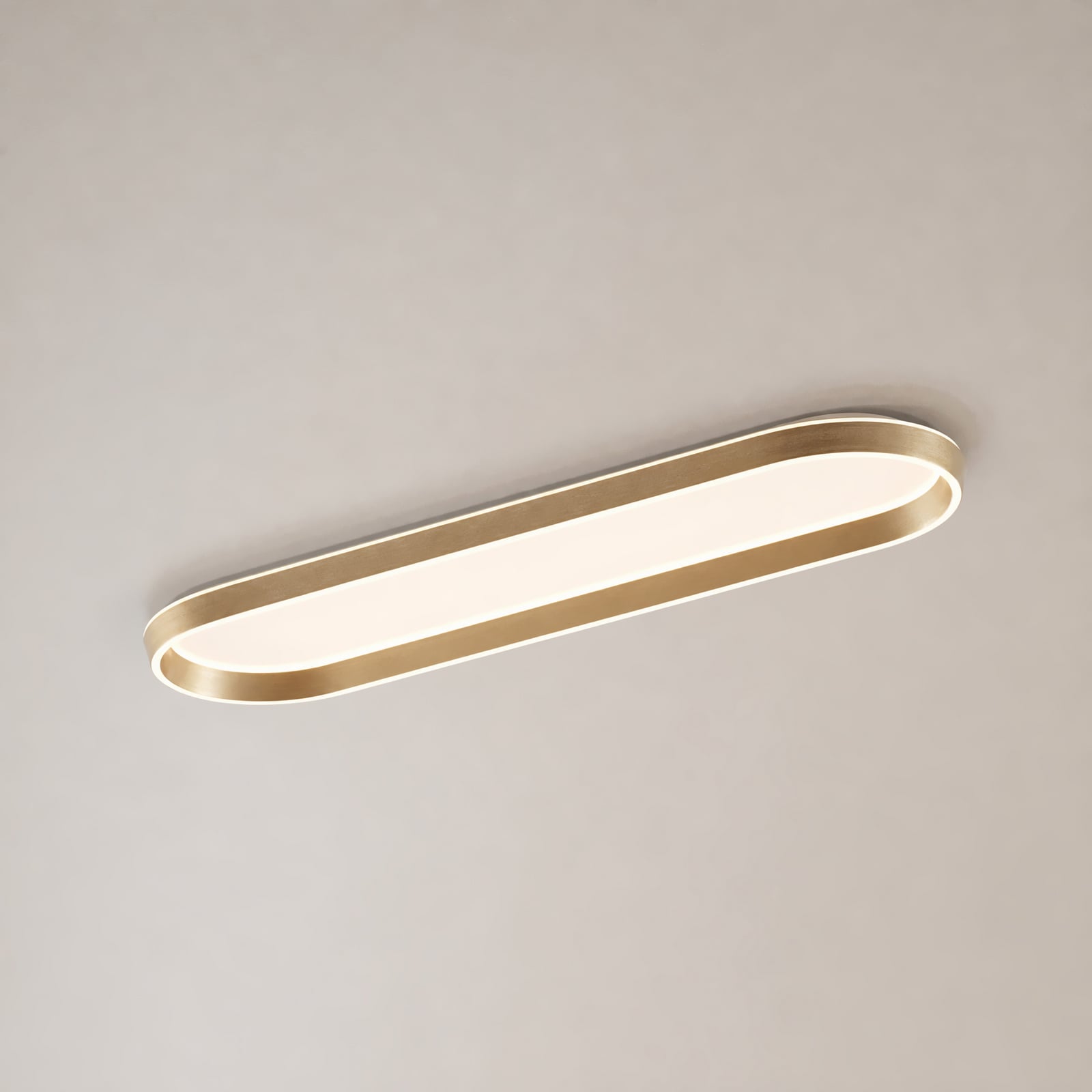 Rylan LED-taklampe, messing, 112 cm, CCT-dimbar – Lucande Rylan LED-taklampe, messing, 112 cm, CCT-dimbar – Lucande