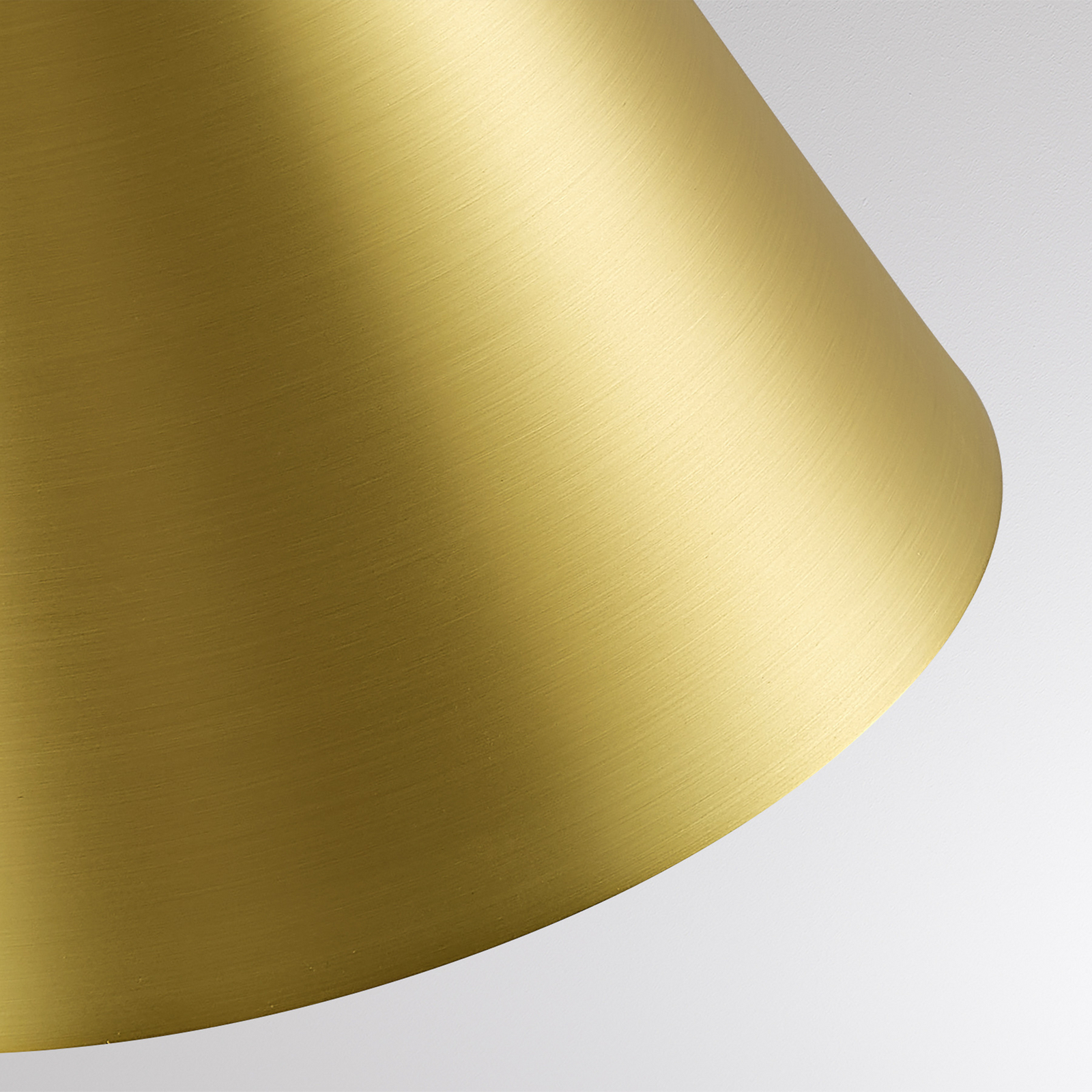 LORA I LED pendant light, brass, Ø 15 cm, dimmable, 40°, CCT