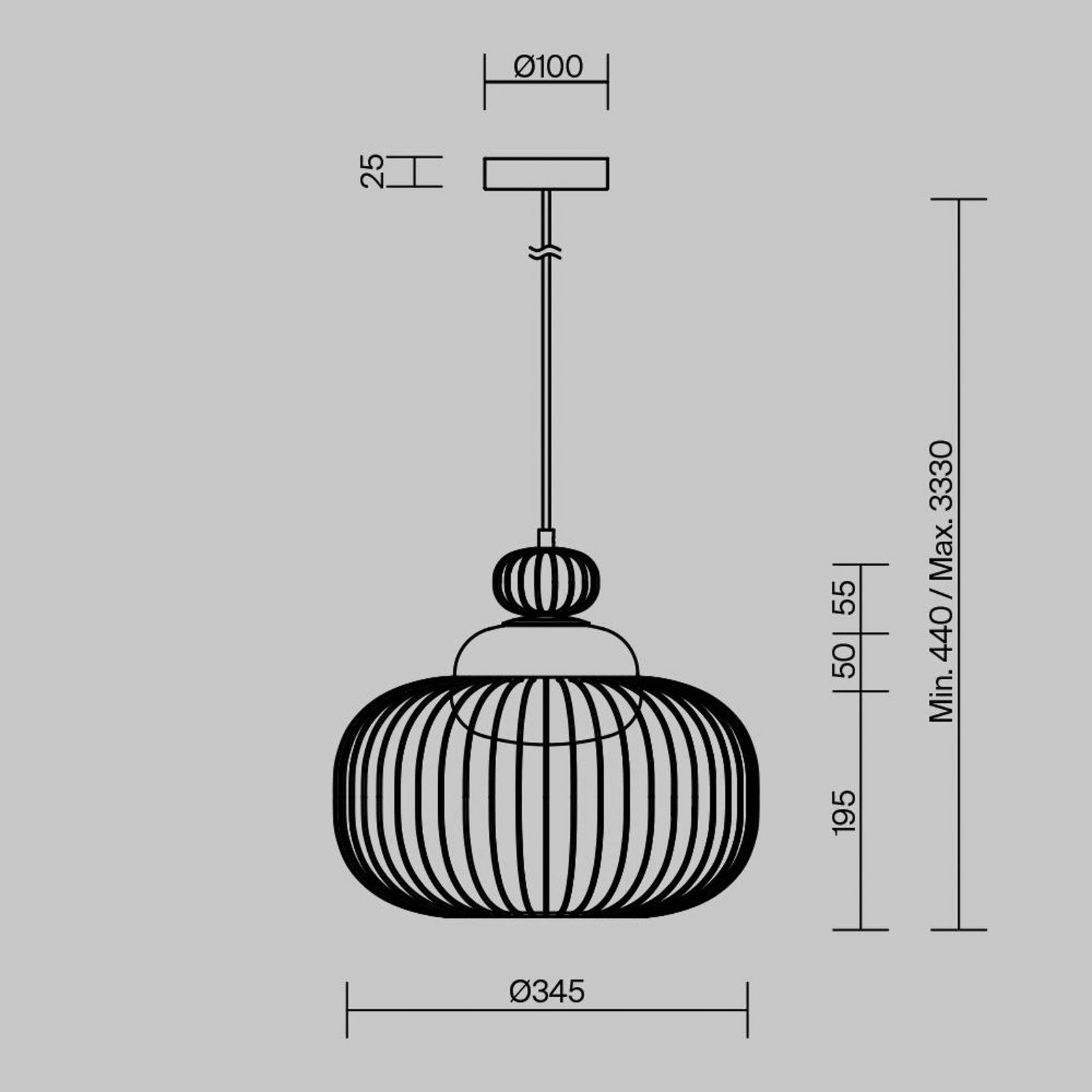 Maytoni lampă suspendată Levitation Ø 345 cm G9 alamă - Camera de zi / sufragerie - design - alamă alb - Metal