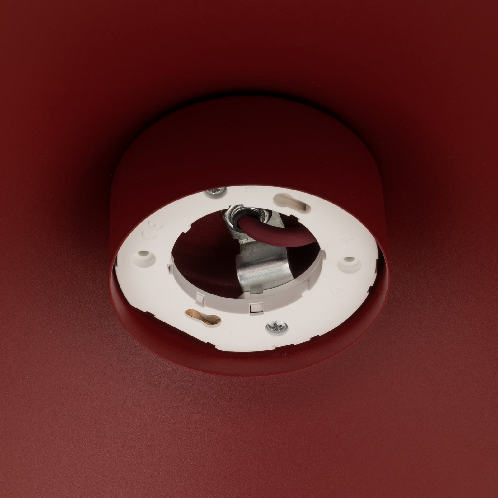 Κρεμαστό φωτιστικό Lume XL, μπορντό, μέταλλο, Ø 49 cm, GX53