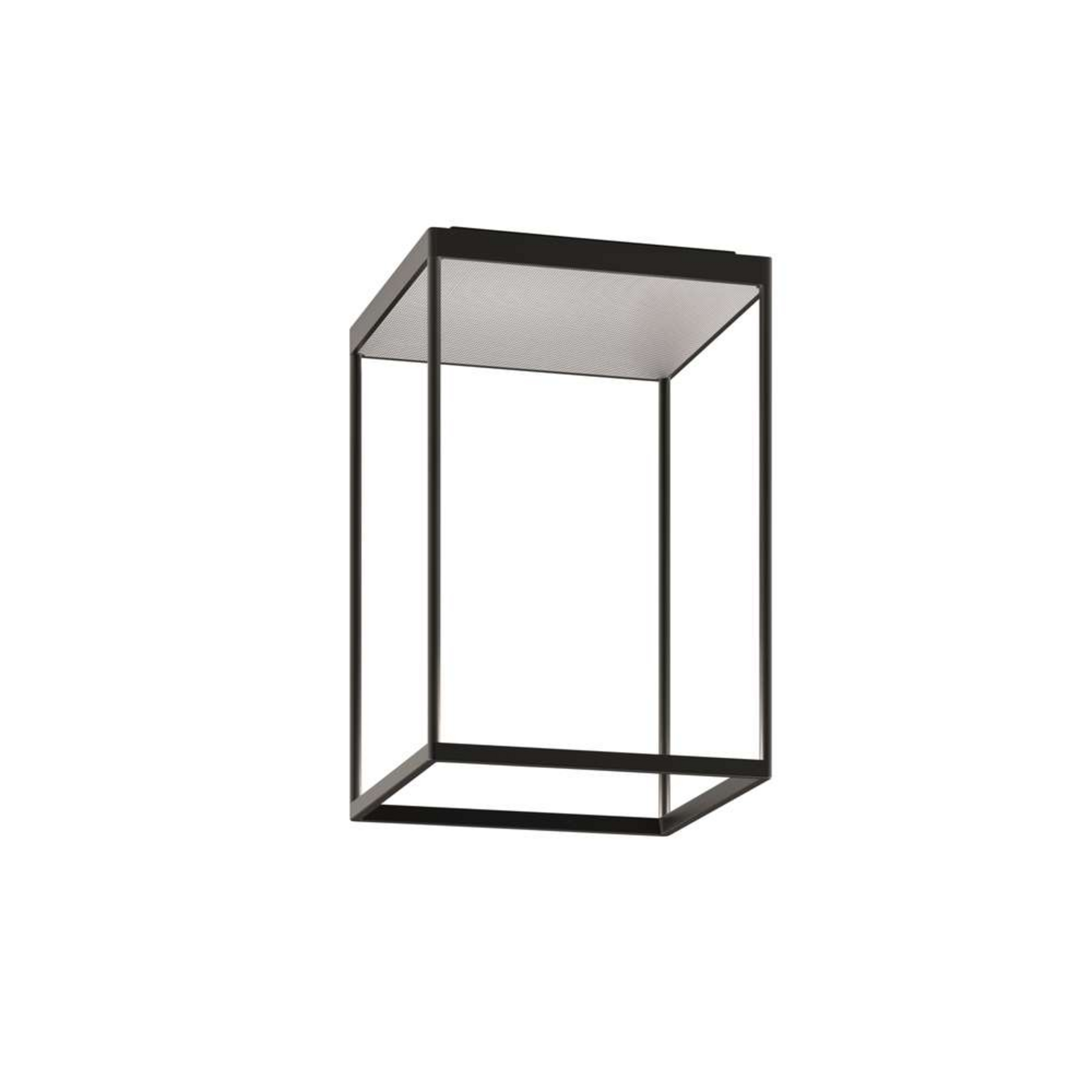 Reflex 2 LED Deckenleuchte M 450 Black/Pyramid Silver - Serien Lighting