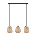 Dembleby hanging light, 3-bulb, natural