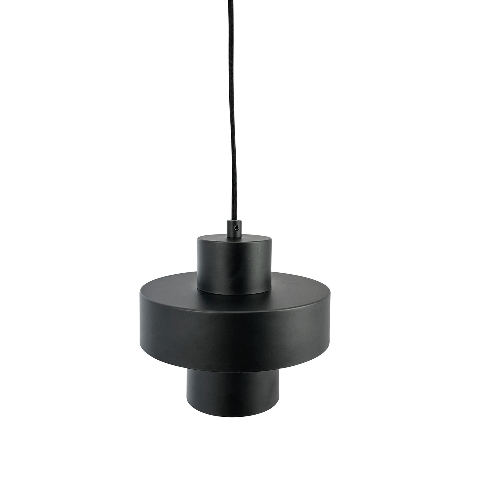 Dyberg Larsen hanging light Stoke, black, Ø 20 cm, metal