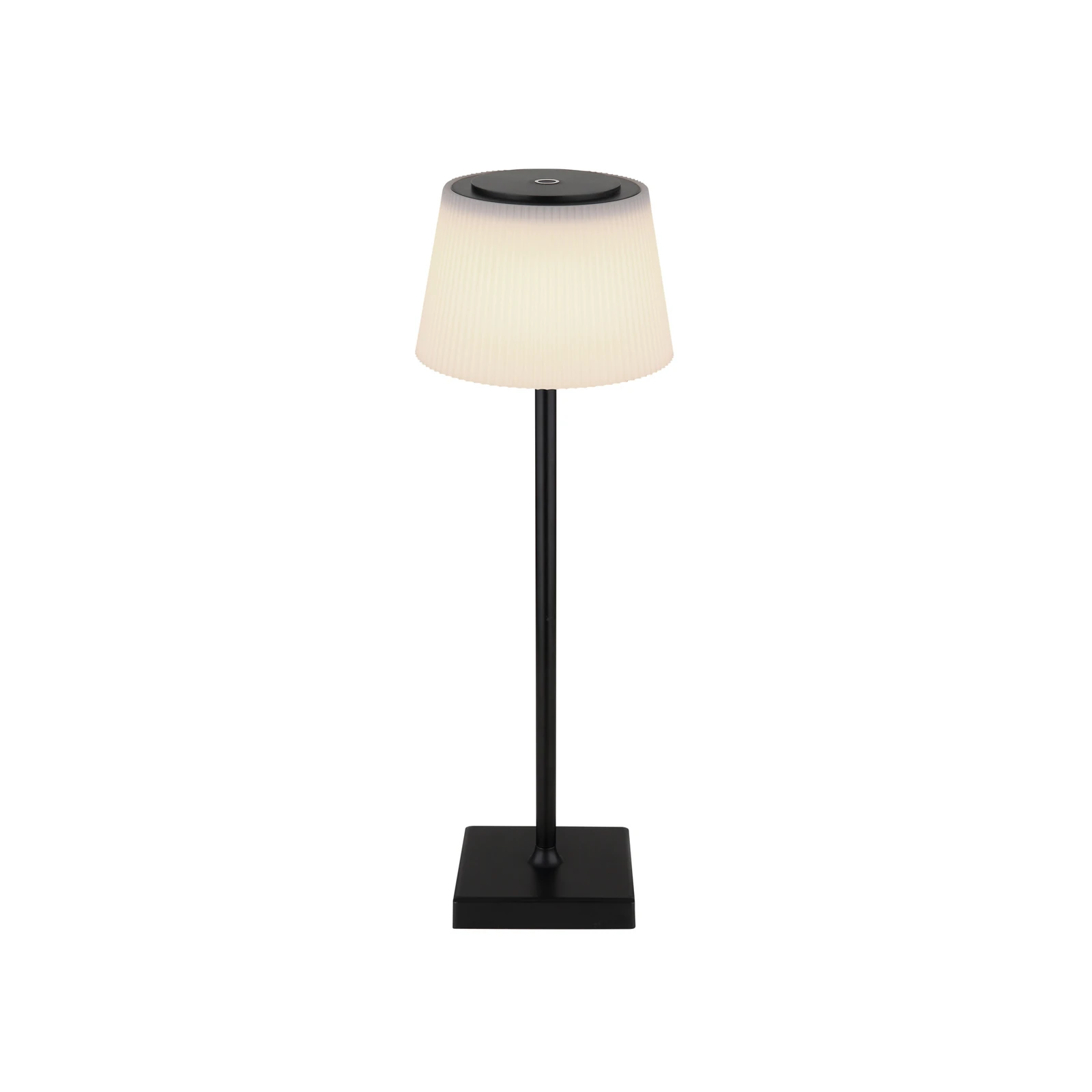 Namizna svetilka Gregoir LED za polnjenje, mat črna, višina 38 cm, CCT