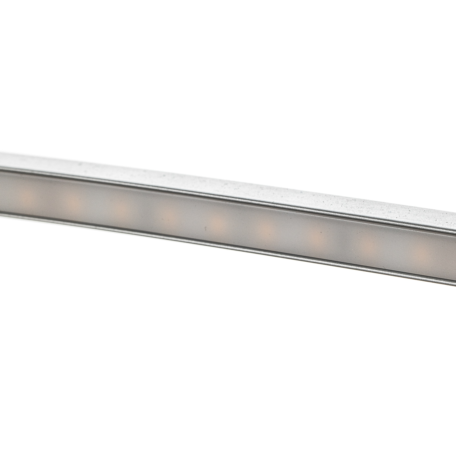 Oval LED hanging light Flair, aluminium