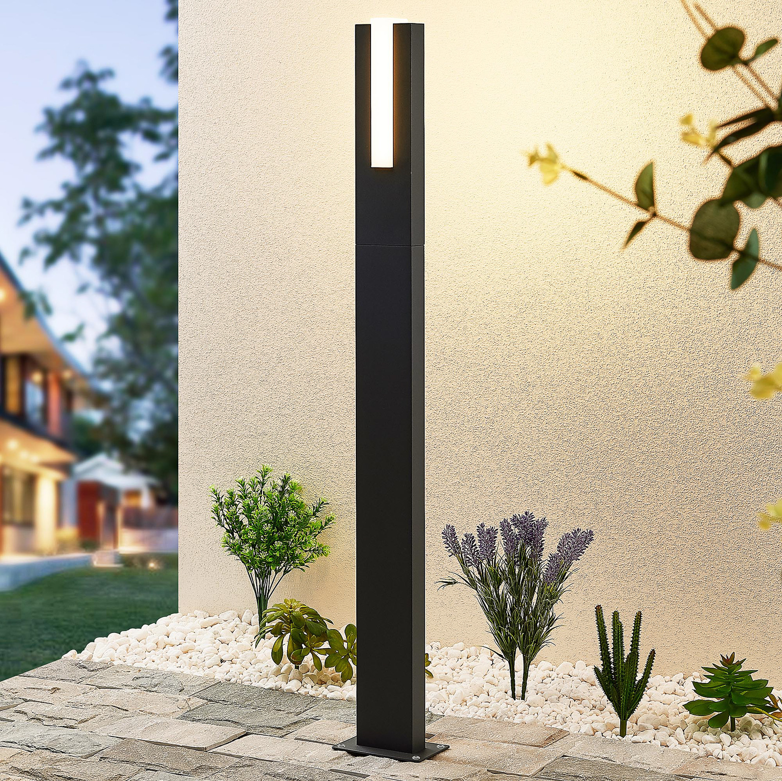 Lucande Virgalia -LED-pylväsvalaisin, 100 cm