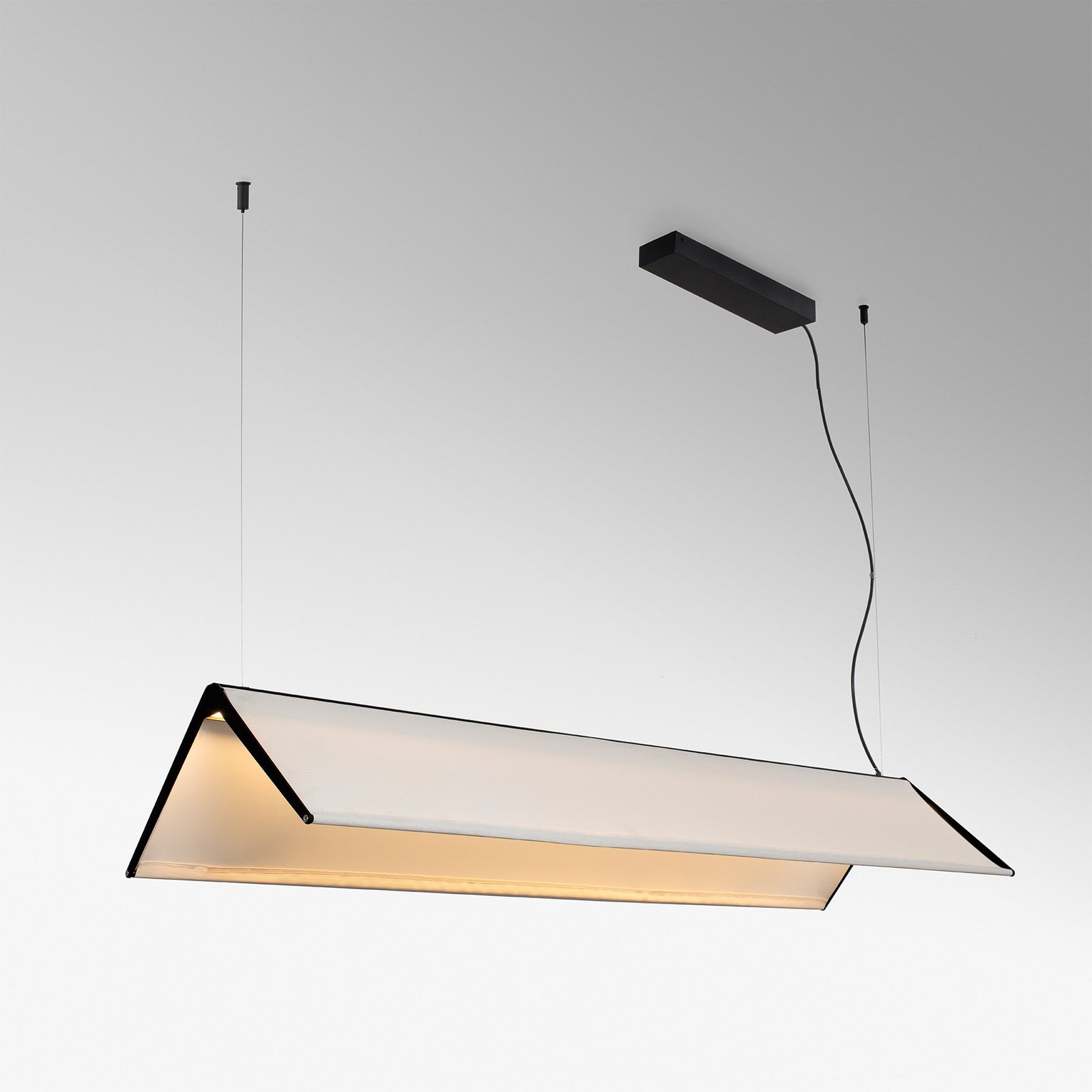Ludovico Surface LED viseća svjetiljka, 115 cm, bijela
