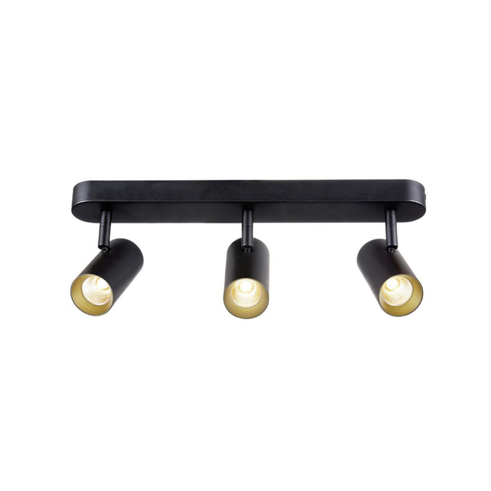 SLV LED plafondspot Noblo, 2.700 K, zwart, lengte 40 cm