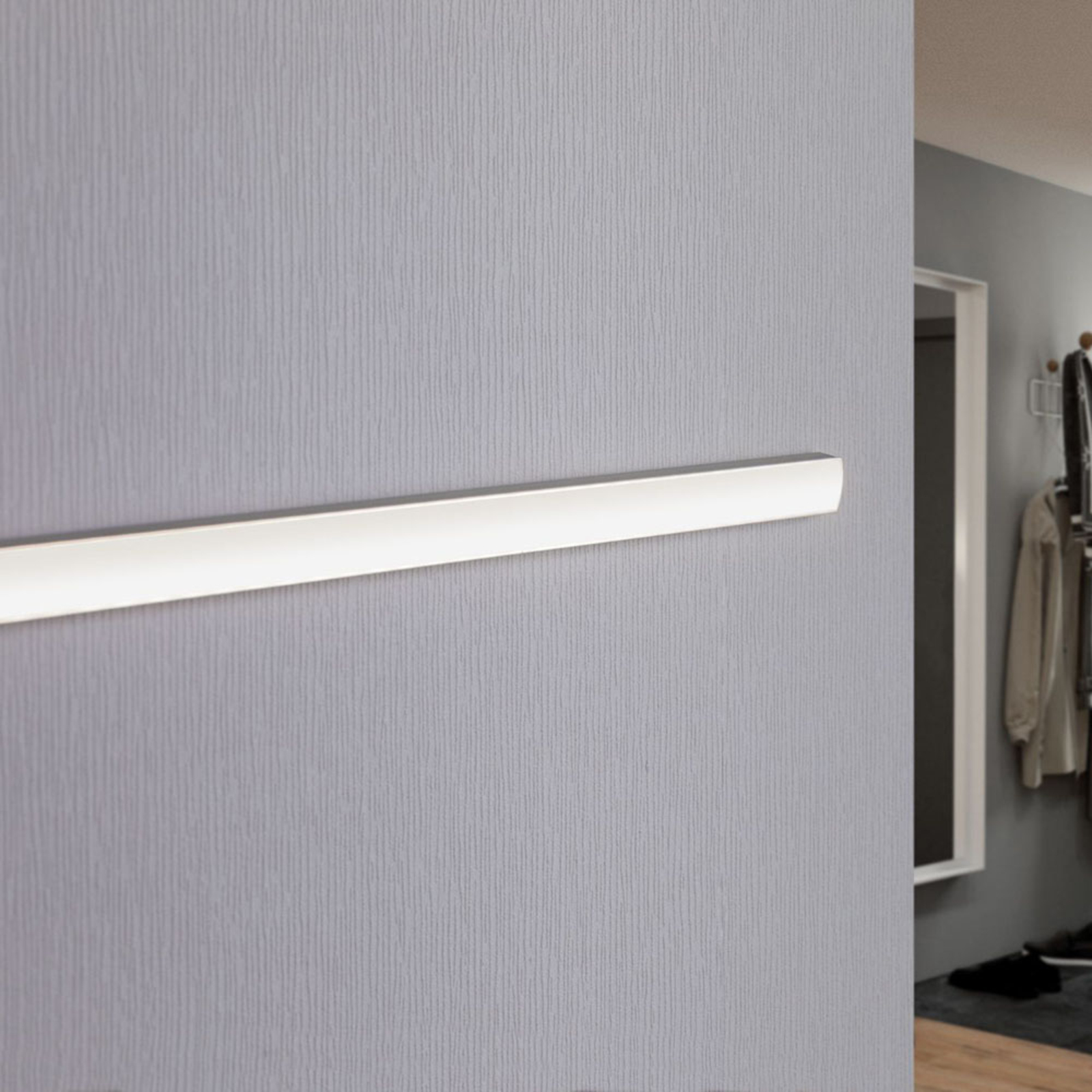 Paulmann Base Profil, alu eloxiert, Diffusor weiß
