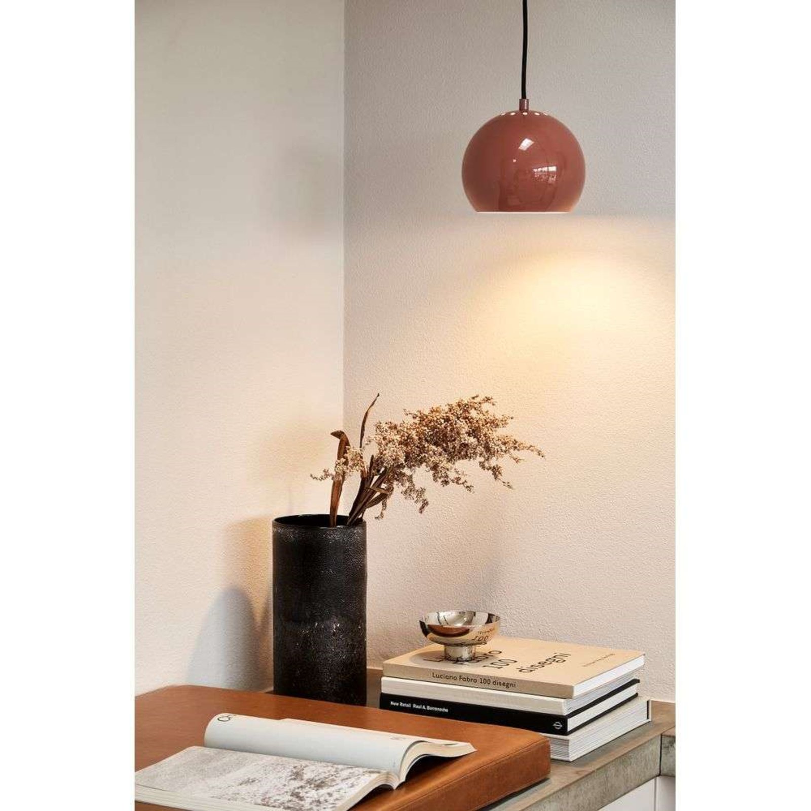 Ball Lampada a Sospensione Opaco Terracotta Rosso - Frandsen