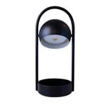 Ball Portable LED-Akku-Tischleuchte, schwarz - FRANDSEN