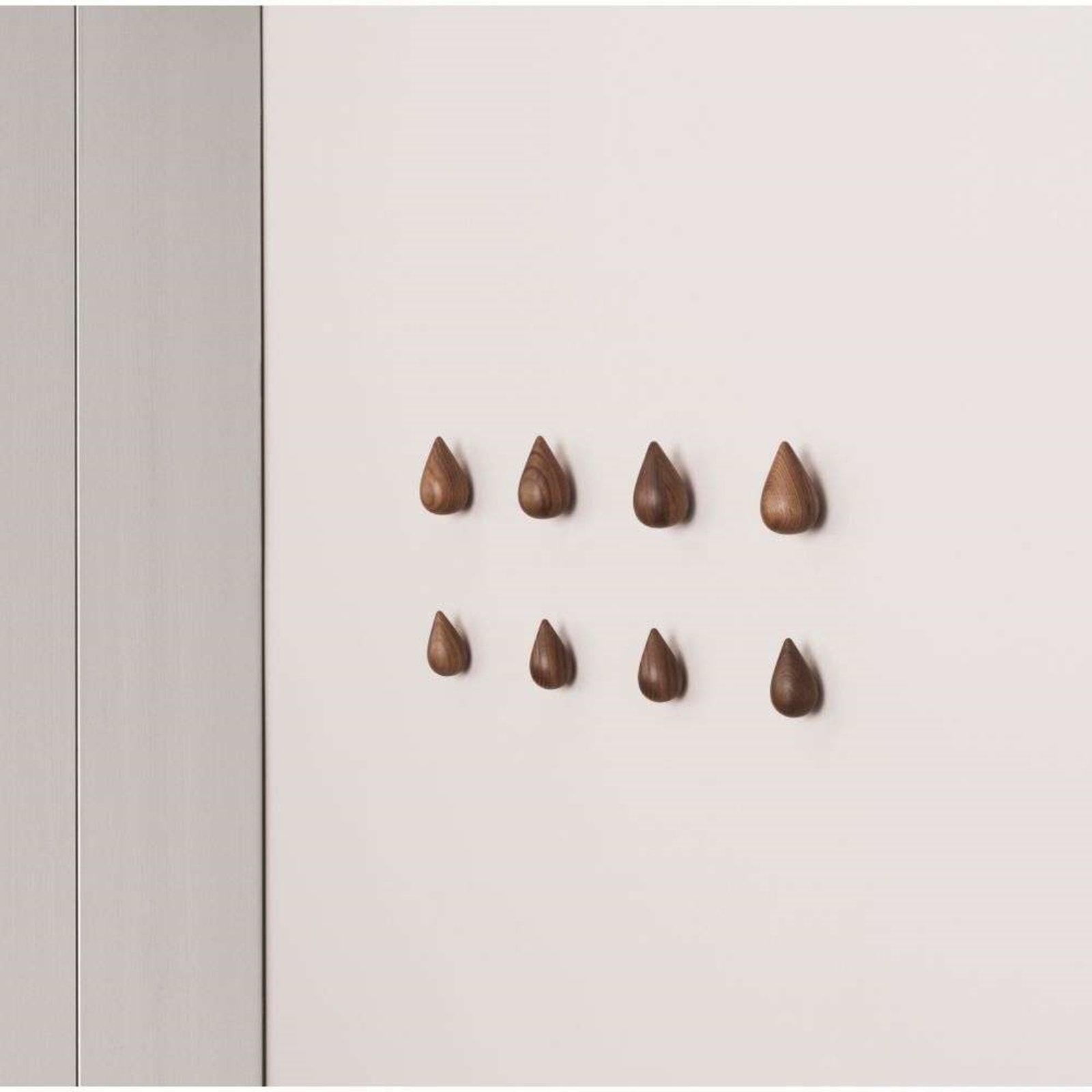 Dropit Hooks Large 2 pcs. Walnut - Normann Copenhagen