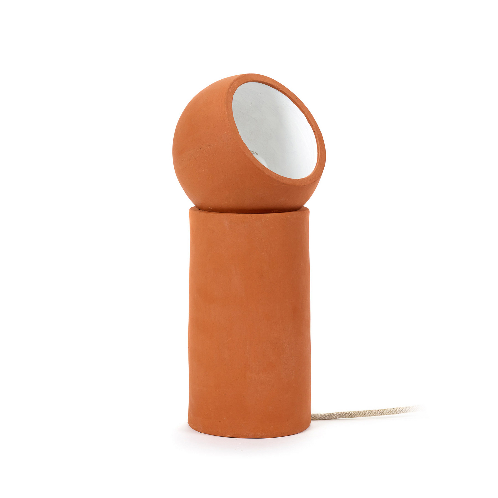 TERRA M bordlampe, terrakotta, højde 39 cm, E27 – Serax