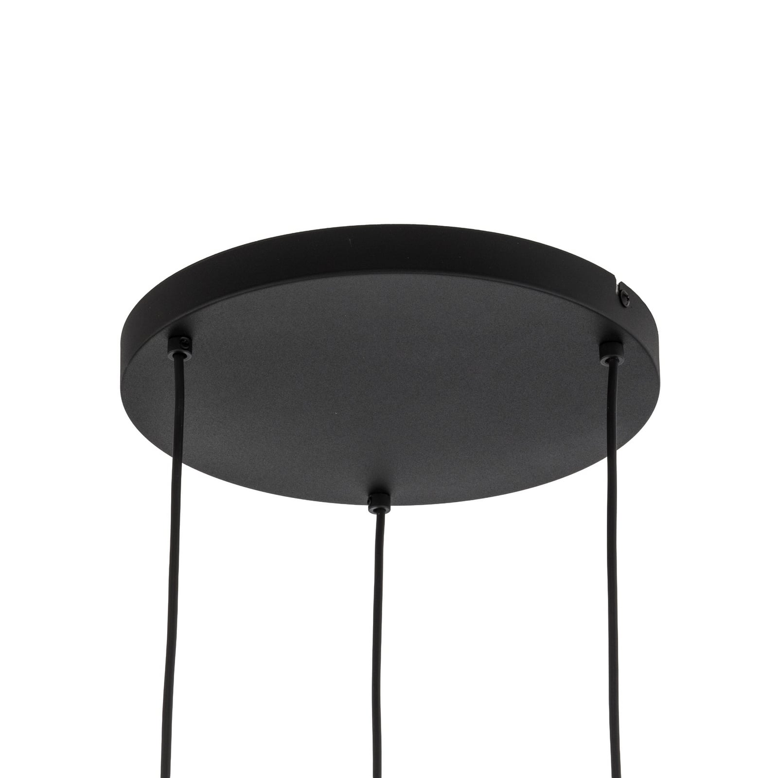 Hanglamp Sophia, 3-lamps, Ø 41 cm, cognac/zwart, E14