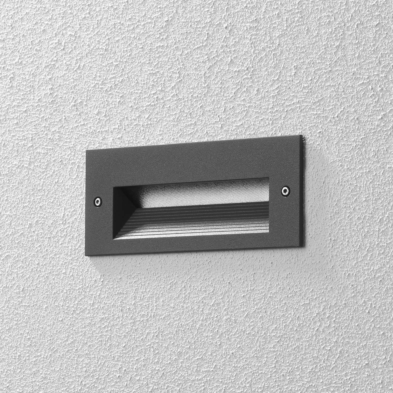 BEGA 33053 LED wall light 3,000K graphite 17cm