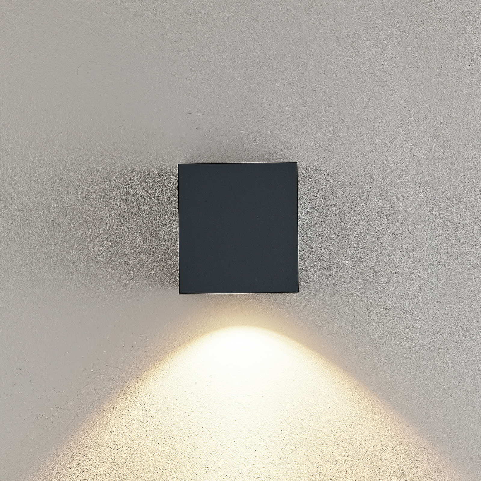 Molto Luce LED outdoor wall lamp Wado, anthracite, aluminium